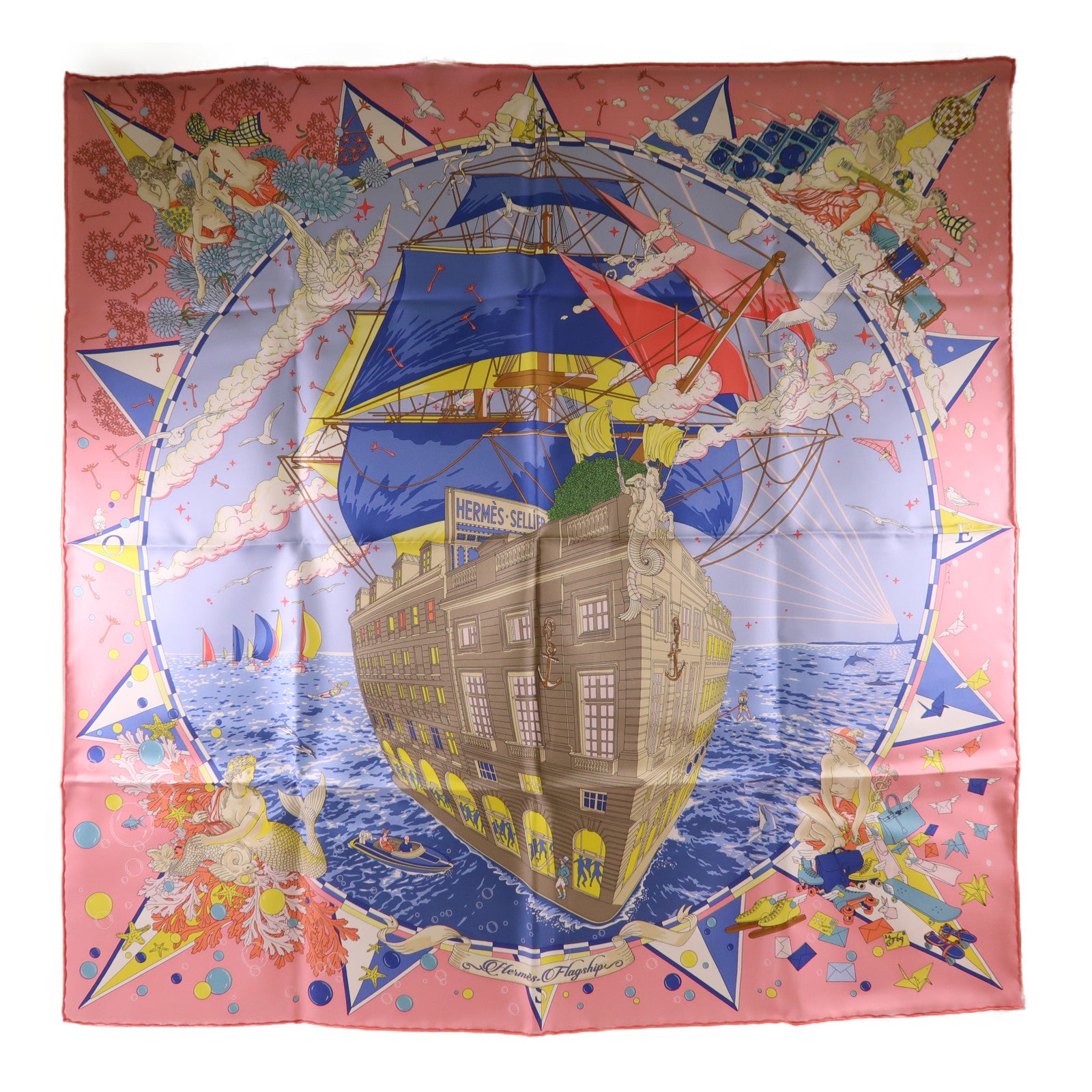 HERMES 【激減優惠】絲質Scarf 90X90絲巾