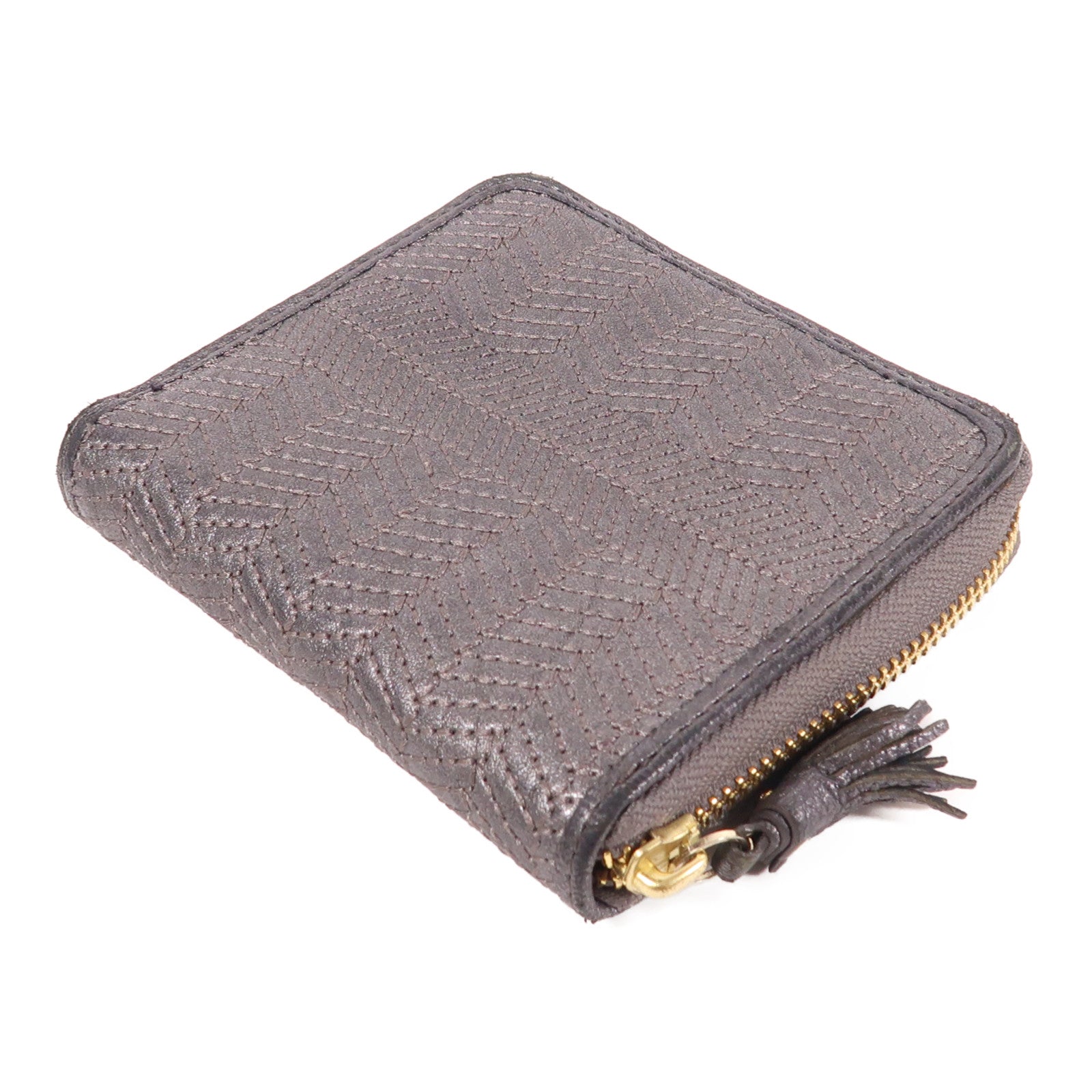 ANYA HINDMARCH 皮革Wallet金扣錢包