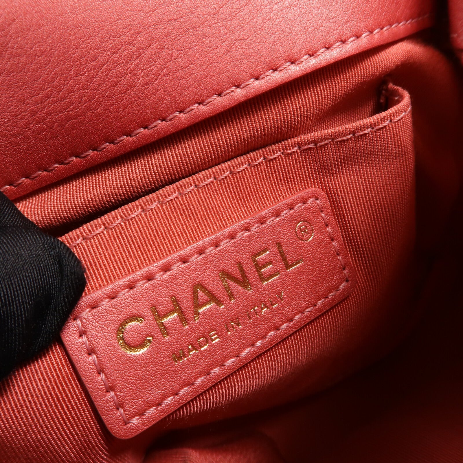 CHANEL 牛皮皮革Chain Shoulder Bag鏈帶手挽肩背兩用袋