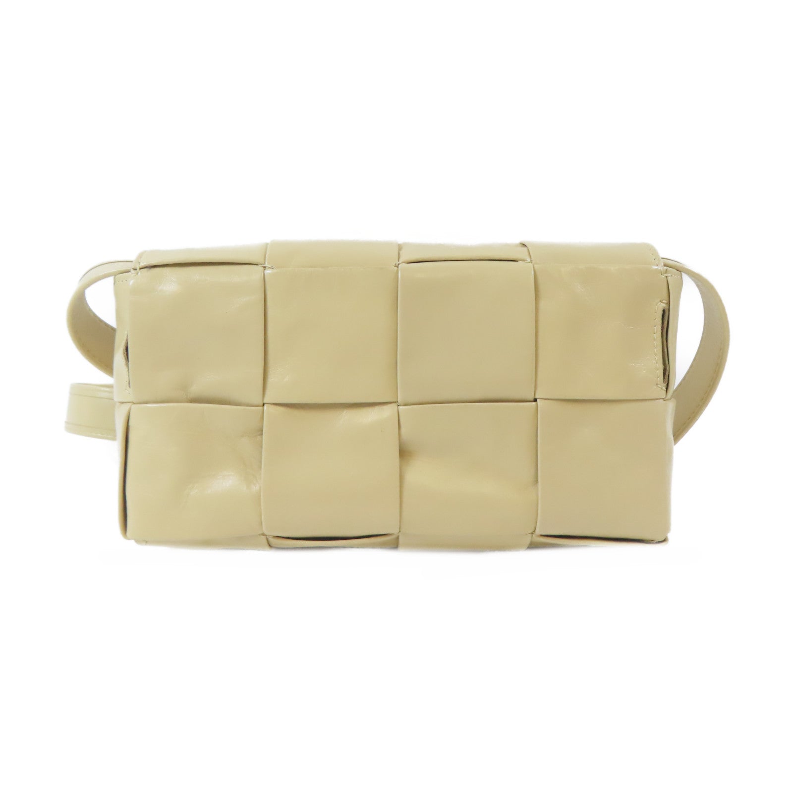 BOTTEGA VENETA 皮革Cassette Belt Bag肩背袋米色
