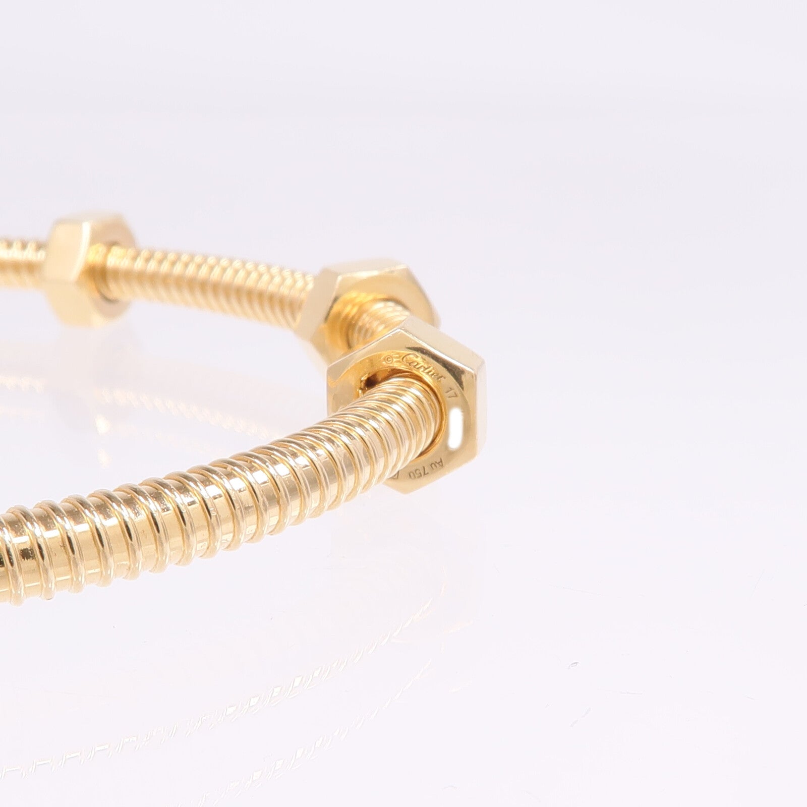 CARTIER 18K玫瑰金Ecrou de Cartier Bracelet手鐲Cartier#17