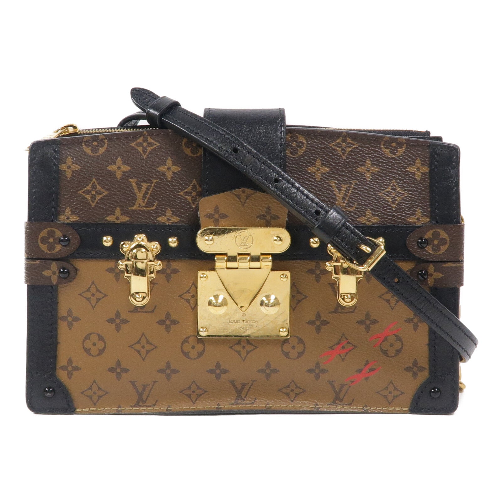 LOUIS VUITTON Monogram Reverse Trunk Clutch肩背袋