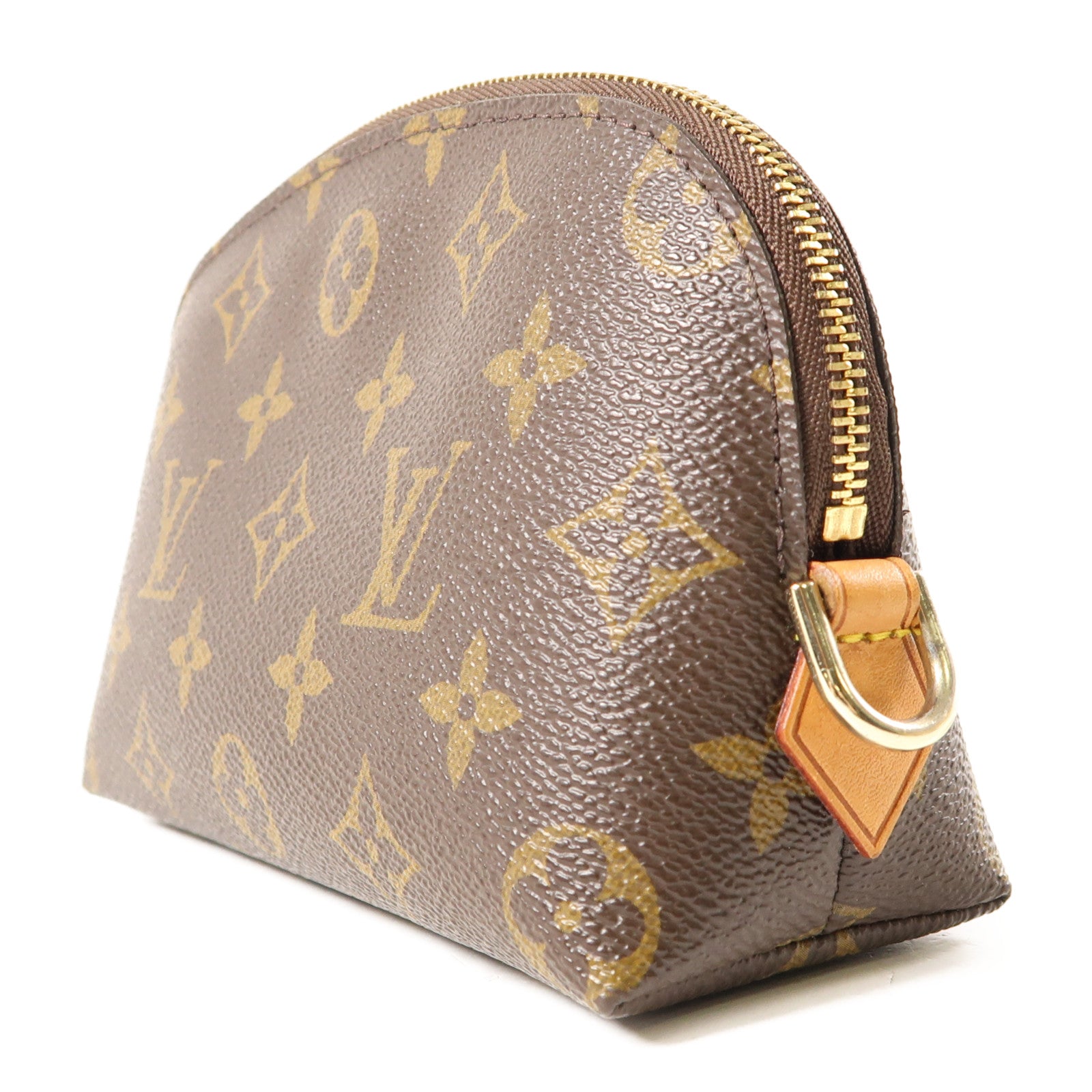 LOUIS VUITTON Monogram Cosmetic Pouch手拿包棕色