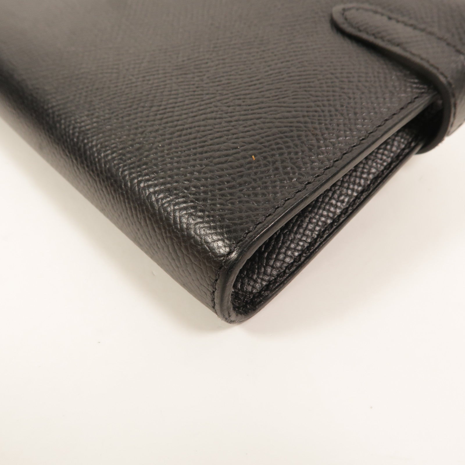 HERMES Epsom皮革Kelly Wallet長錢包Noir