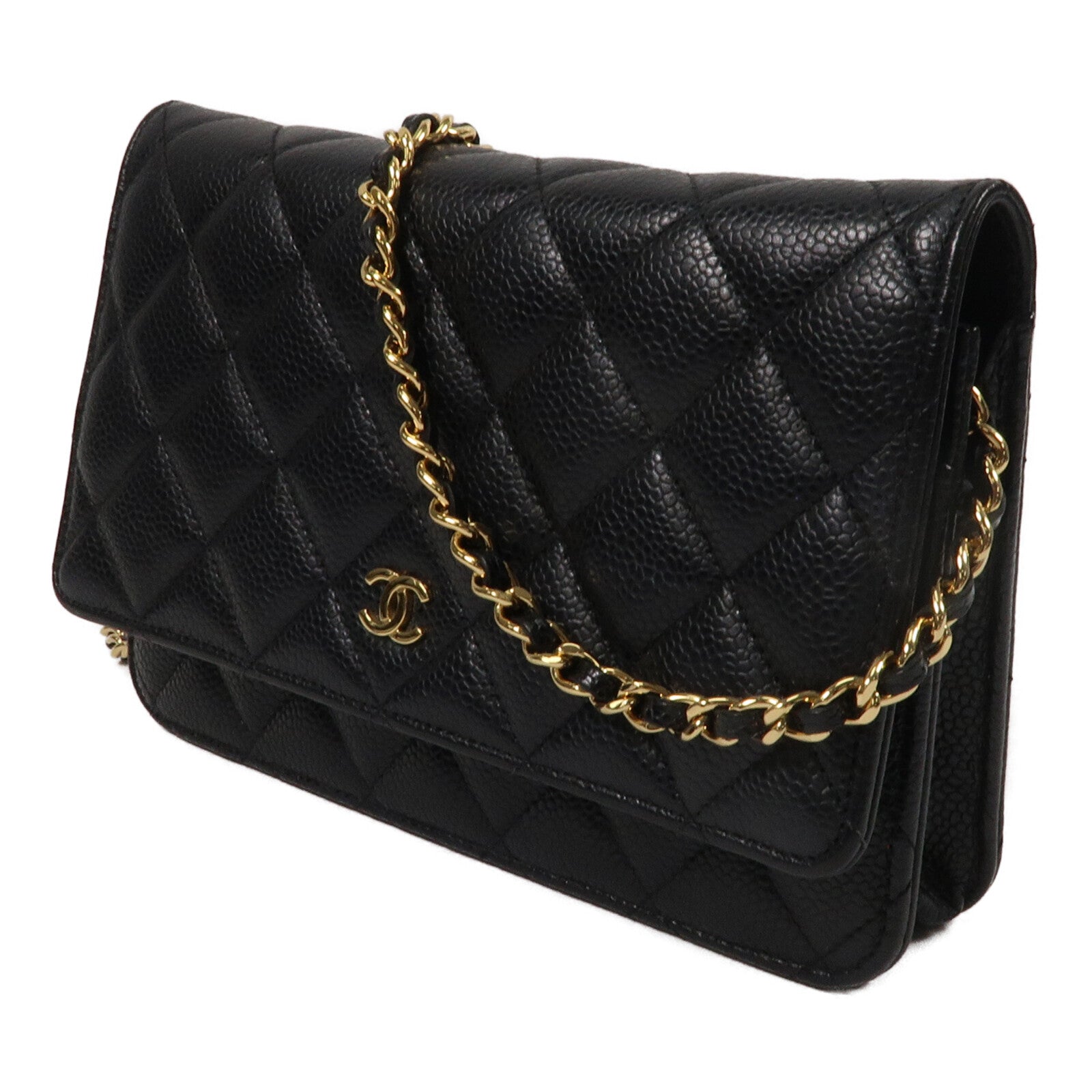 CHANEL 牛皮皮革WOC Wallet On Chain鏈帶肩背袋