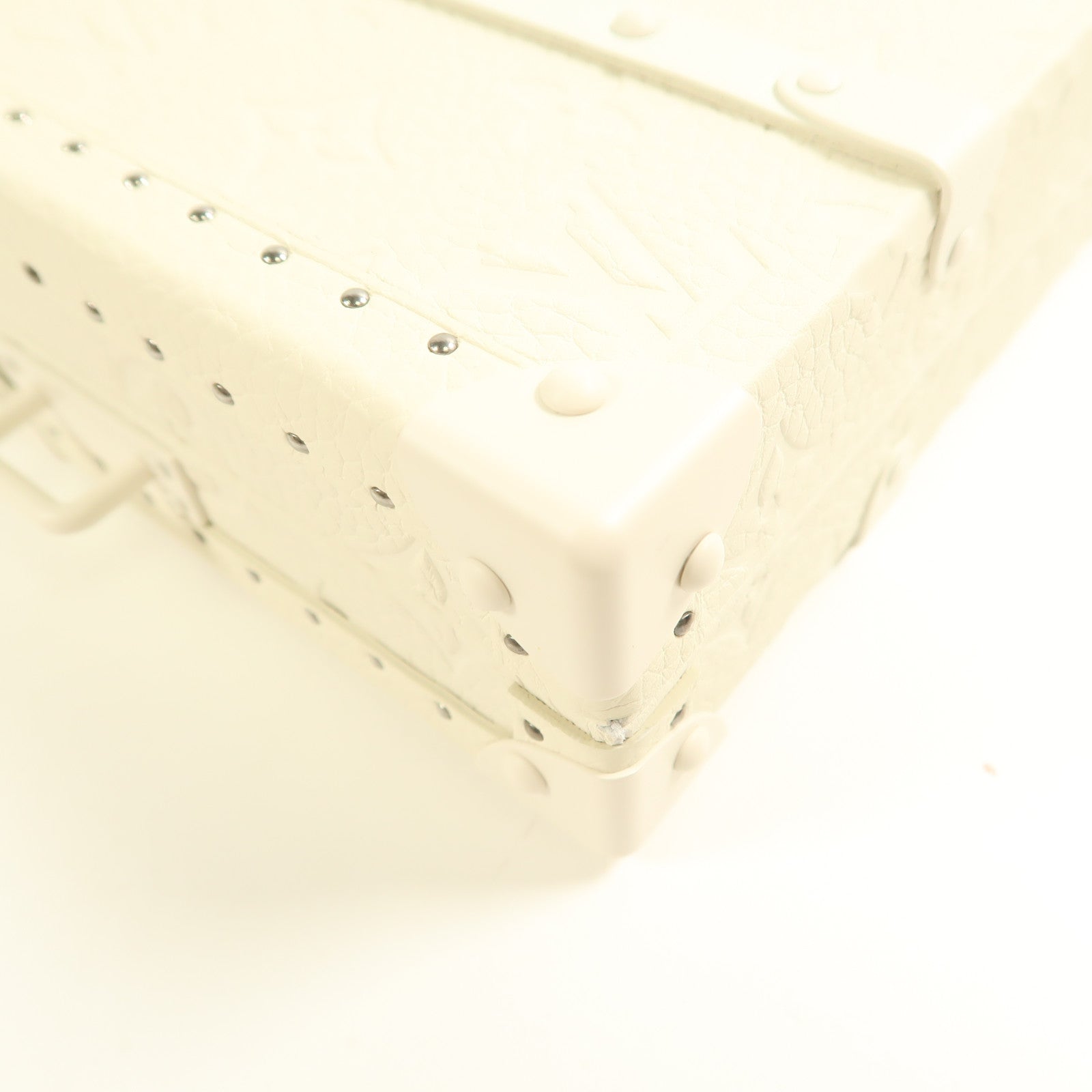 LOUIS VUITTON LV Trunk 2Way Shoulder Hand Bag Monogram M20153 White