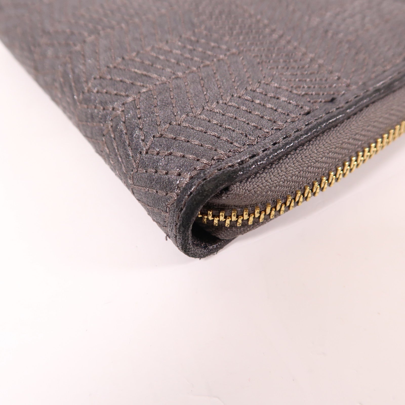 ANYA HINDMARCH 皮革Wallet金扣錢包