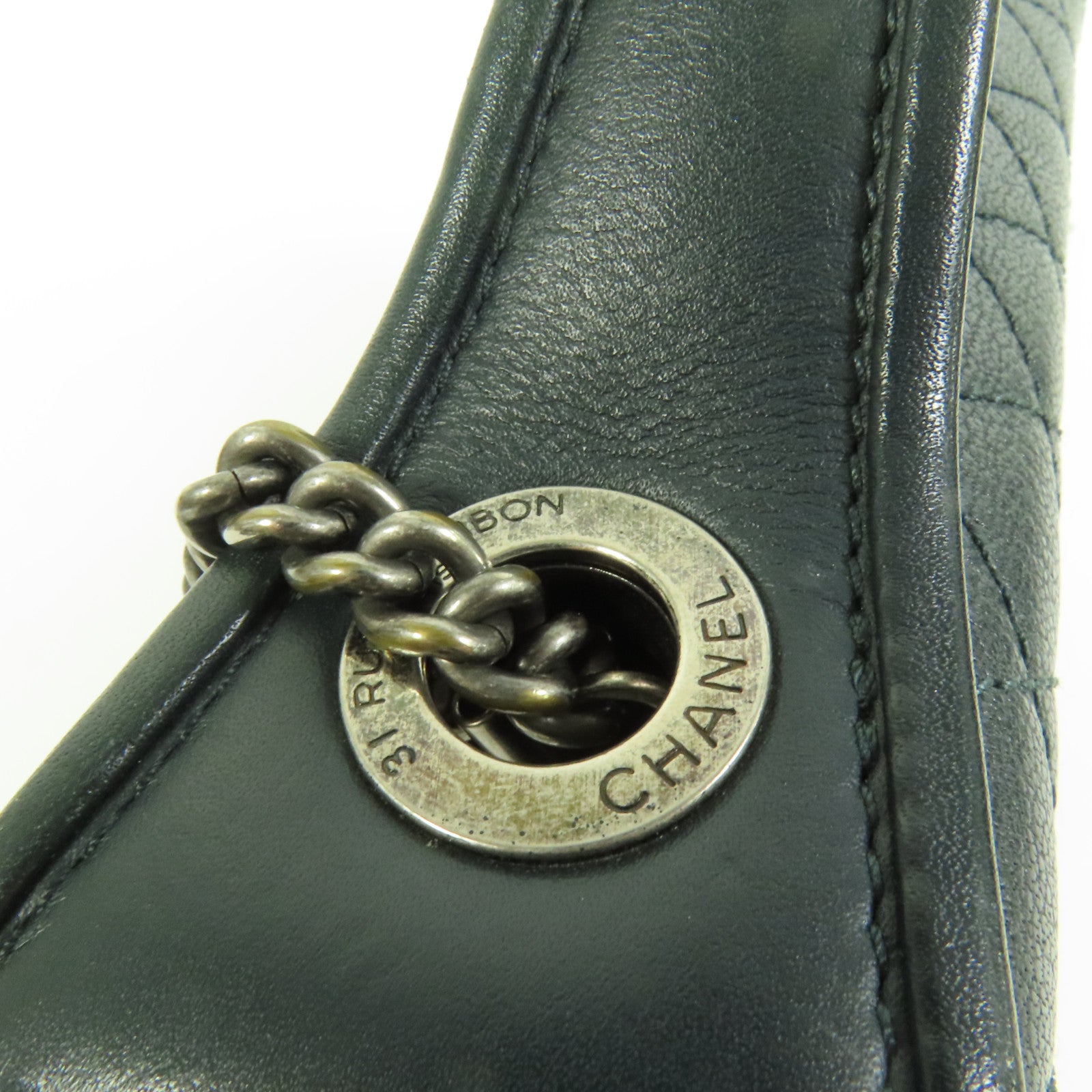 CHANEL 牛皮皮革Chain Shoulder Bag手挽肩背兩用袋