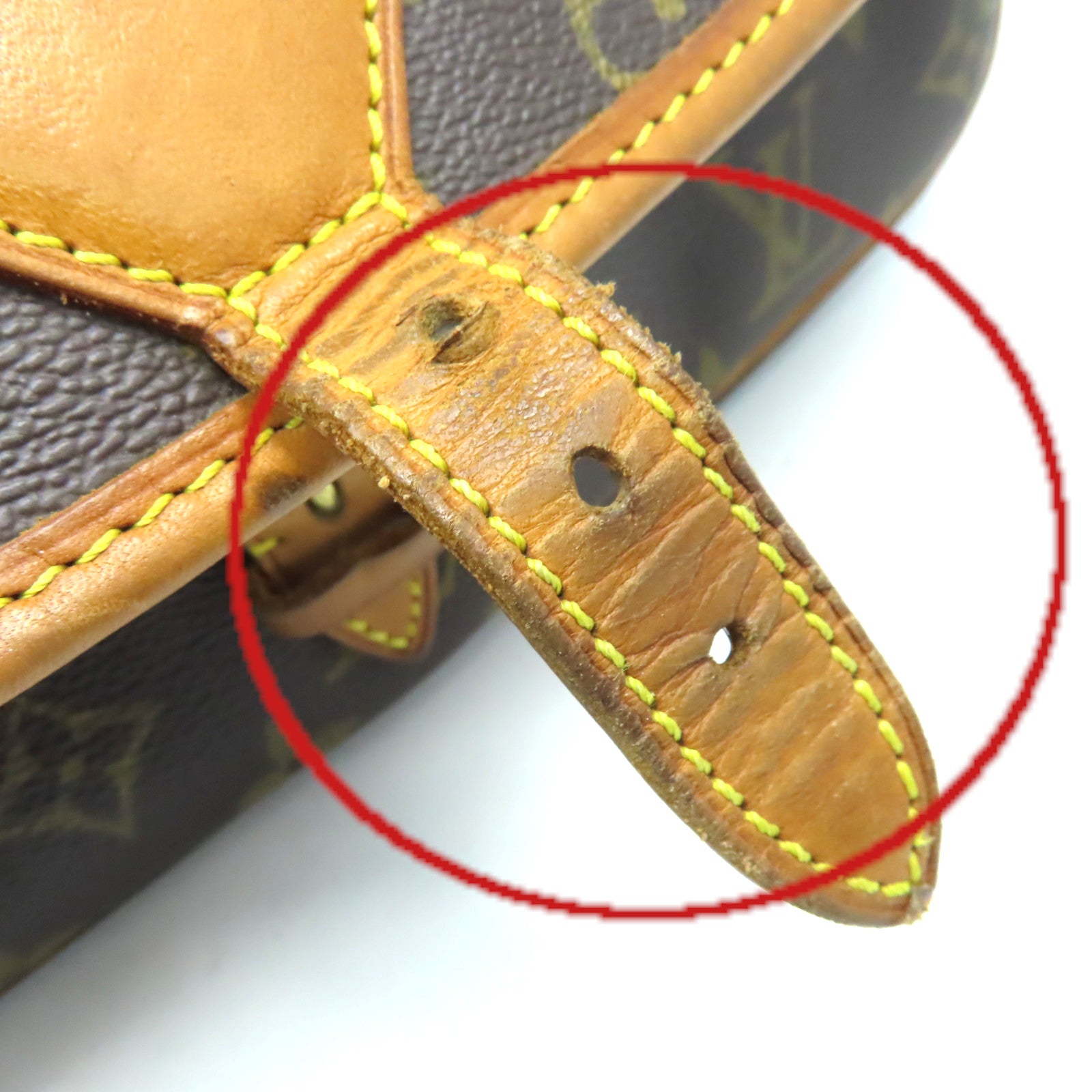 LOUIS VUITTON Monogram Sologne Shoulder Bag金扣肩背袋啡色