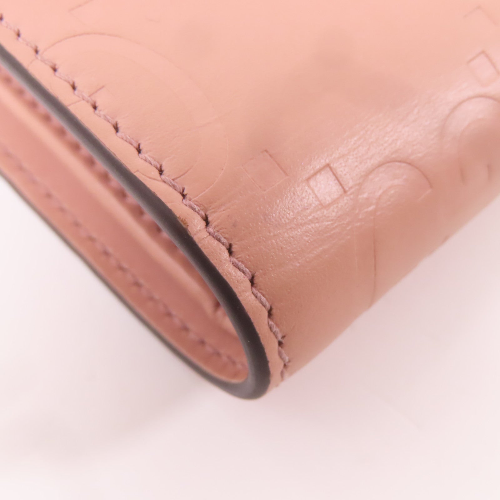 GUCCI 牛皮皮革Pocketbook金扣錢包粉紅色