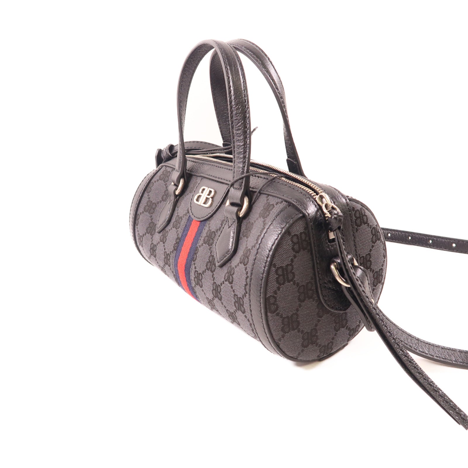 BALENCIAGA 【激減優惠】帆布Balenciaga x Gucci Hacker Project銀扣手挽肩背兩用袋
