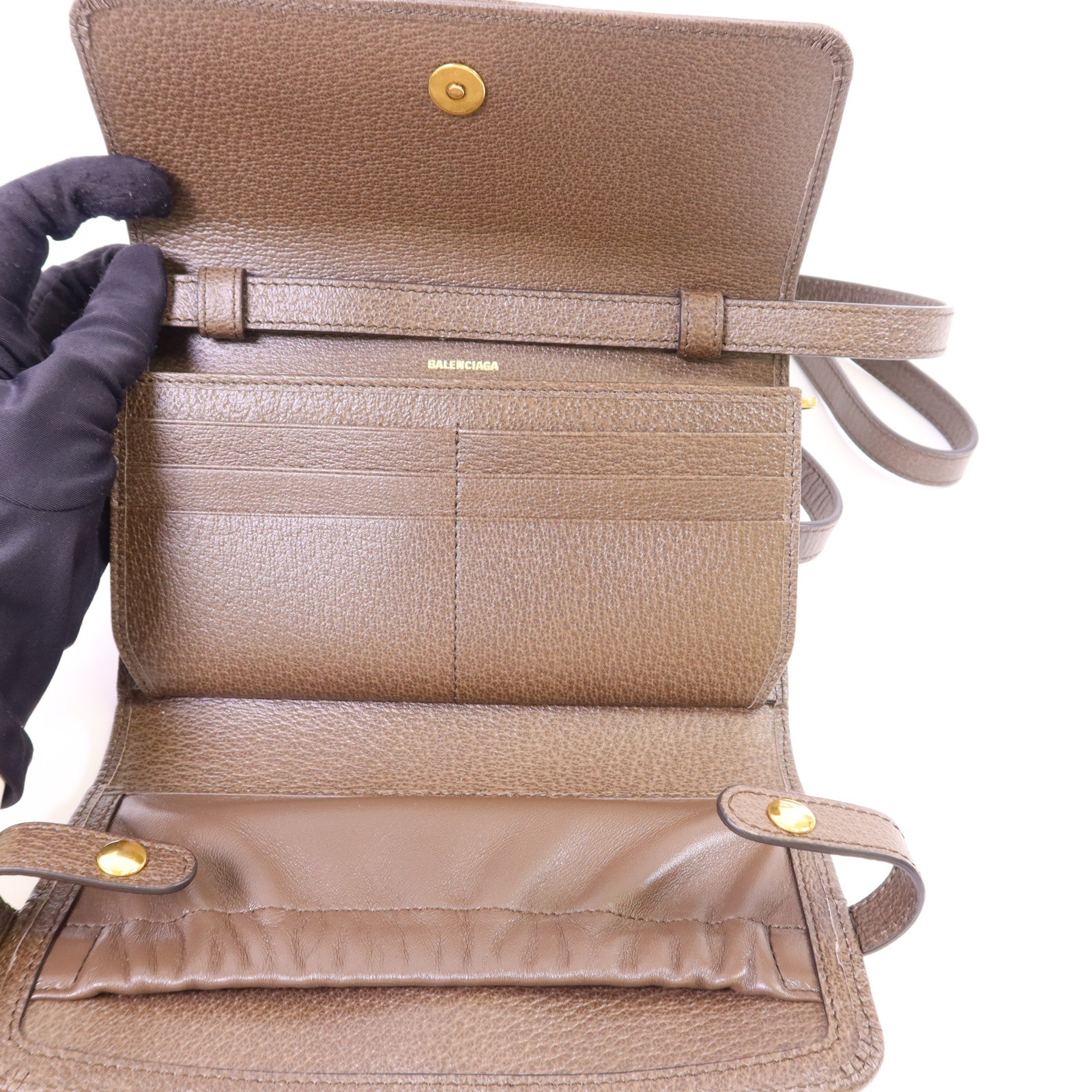 GUCCI 【激減優惠】塗層帆布Gucci x Balenciaga The Hacker Mini Bag金扣肩背袋