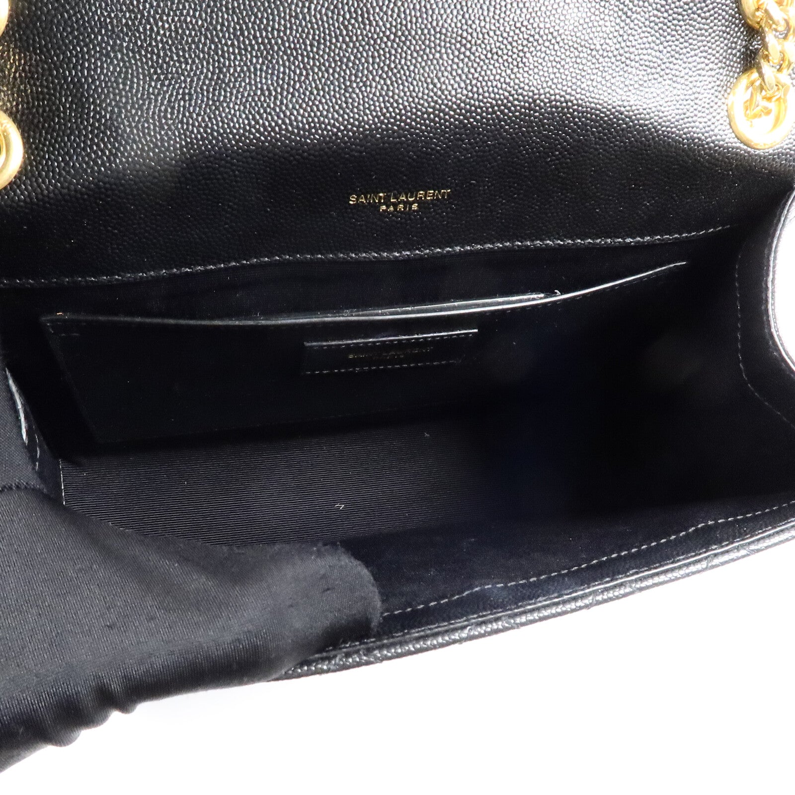 SAINT LAURENT 牛皮皮革Envelope Medium鏈帶肩背袋
