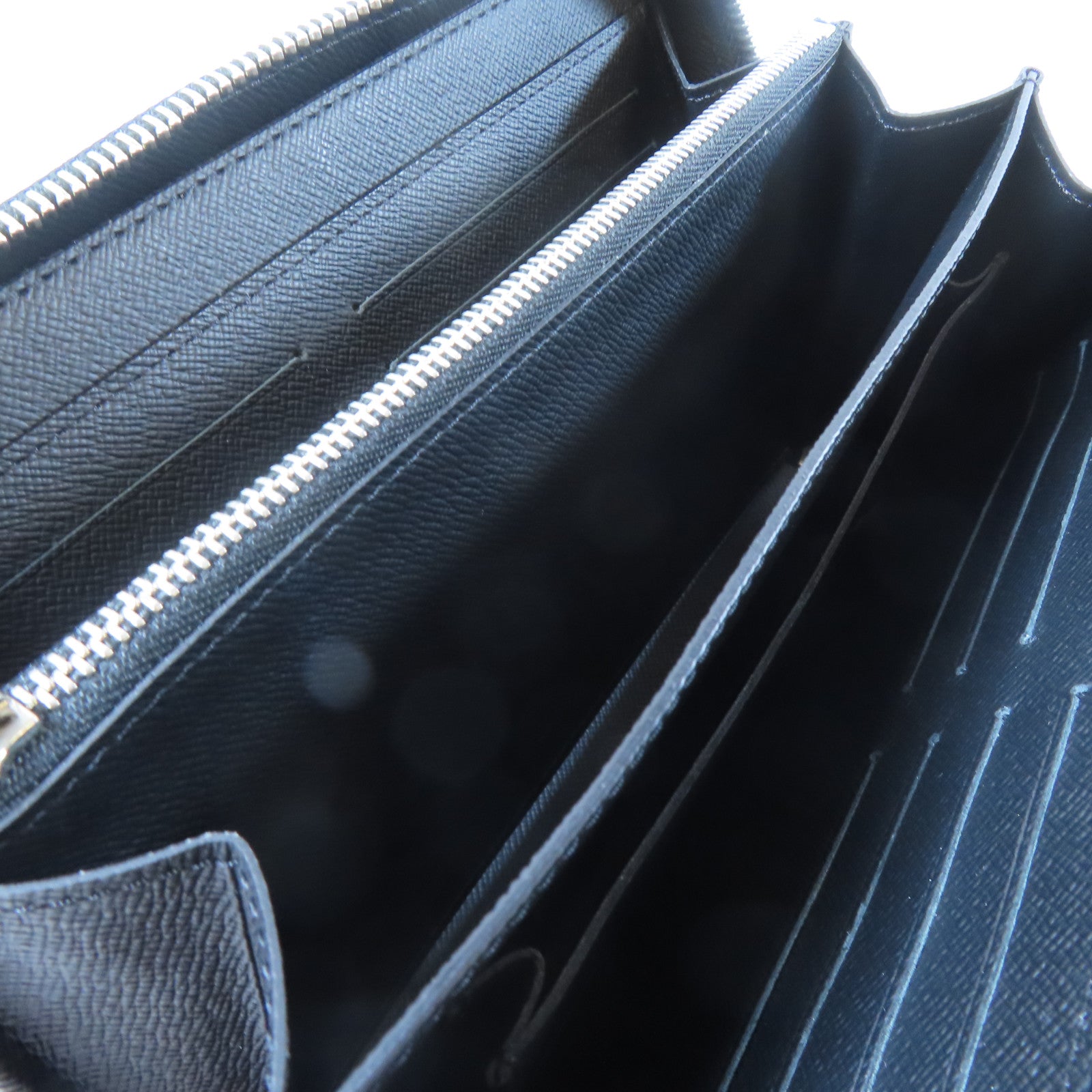 LOUIS VUITTON 【激減優惠】Damier Graphite Zippy XL銀扣長錢包黑色