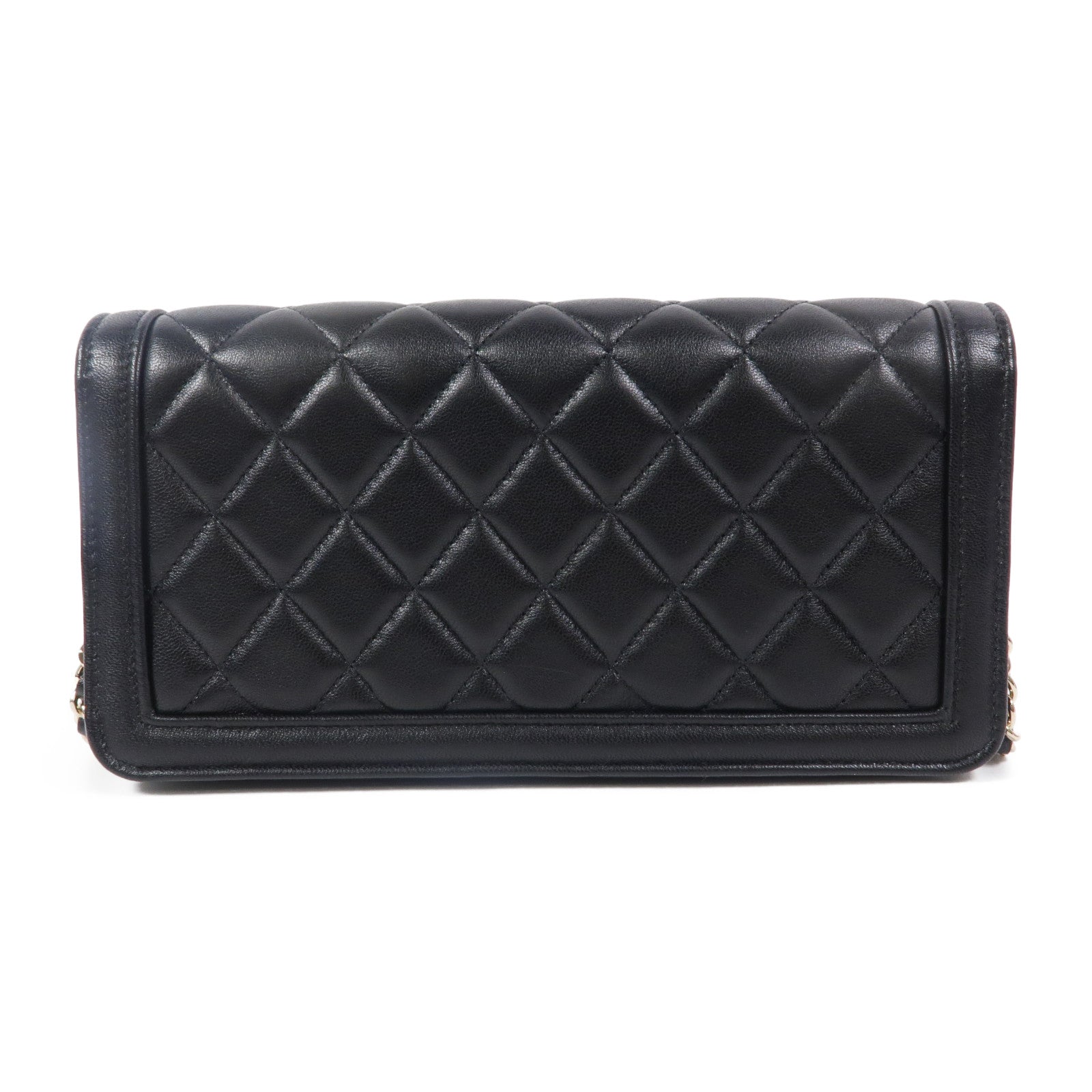 CHANEL 羊皮皮革Clutch With Chain鏈帶肩背袋