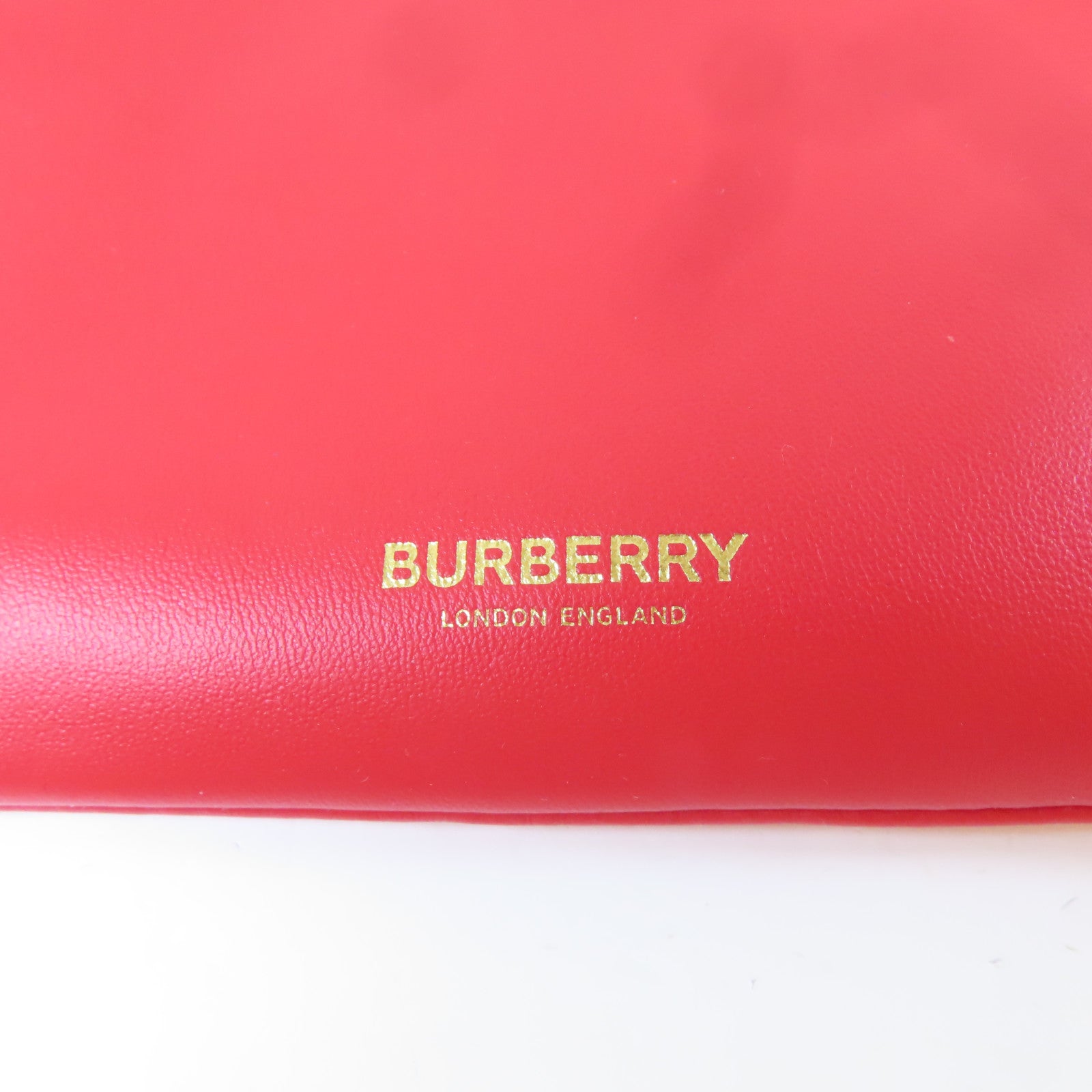 BURBERRY 牛皮皮革Shoulder Bag肩背袋紅色