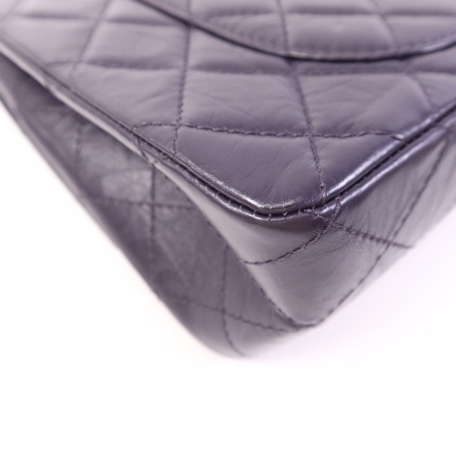 CHANEL 羊皮皮革Chanel 2.55 Large銀扣鏈帶肩背袋