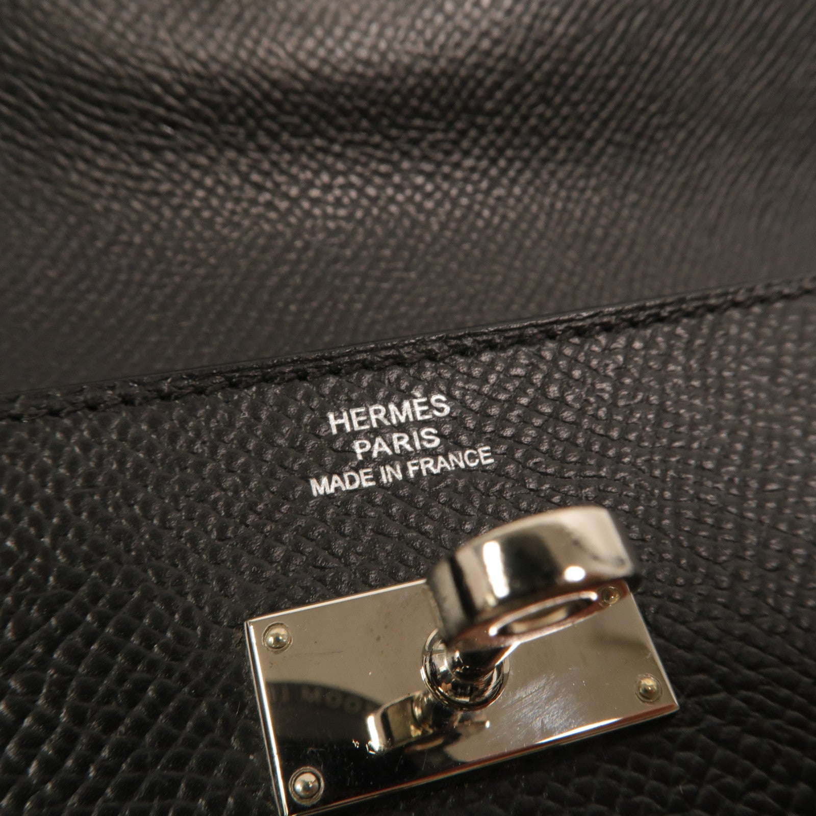 HERMES Epsom皮革Kelly Wallet長錢包Noir