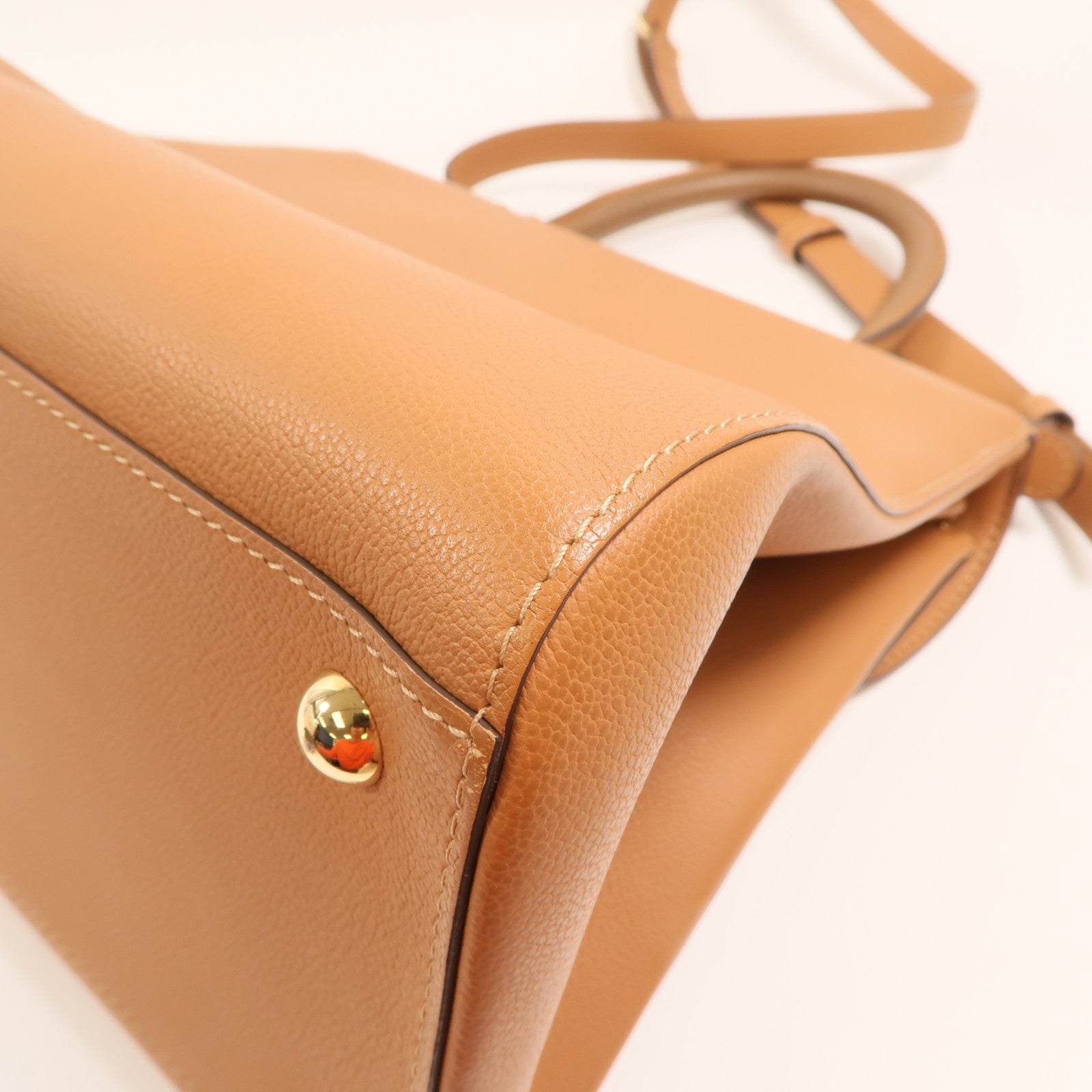 Delvaux 【激減優惠】牛皮皮革Brillant MM金扣手挽肩背兩用袋