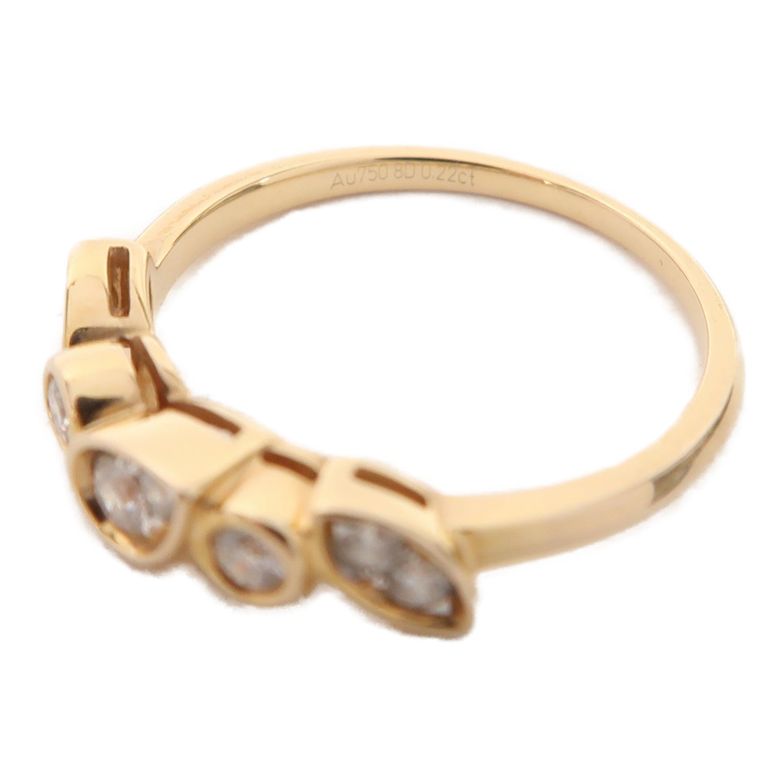 JEWELRY 18K玫瑰金Diamond Ring 0.22ct鑽石戒指US#5.75