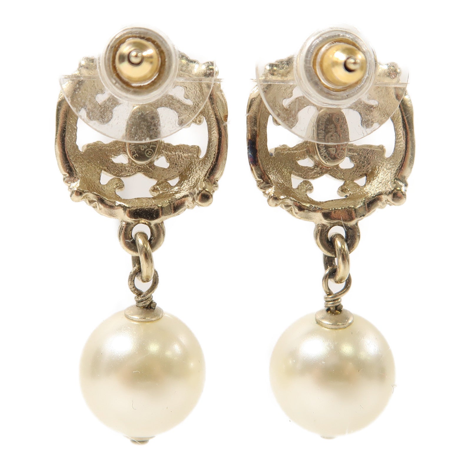 CHANEL 金屬Earrings耳環金色