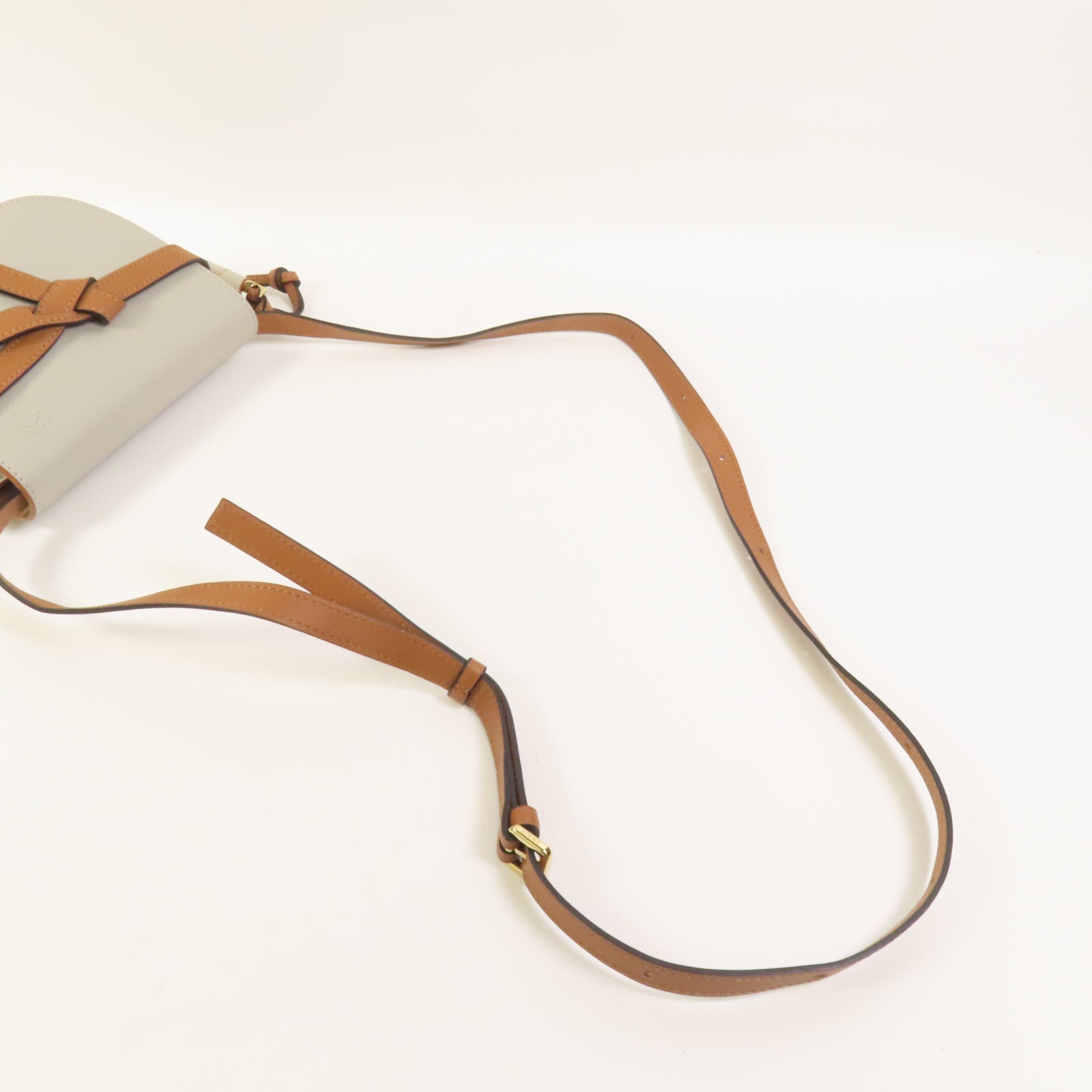 LOEWE 牛皮皮革Mini Gate金扣肩背袋