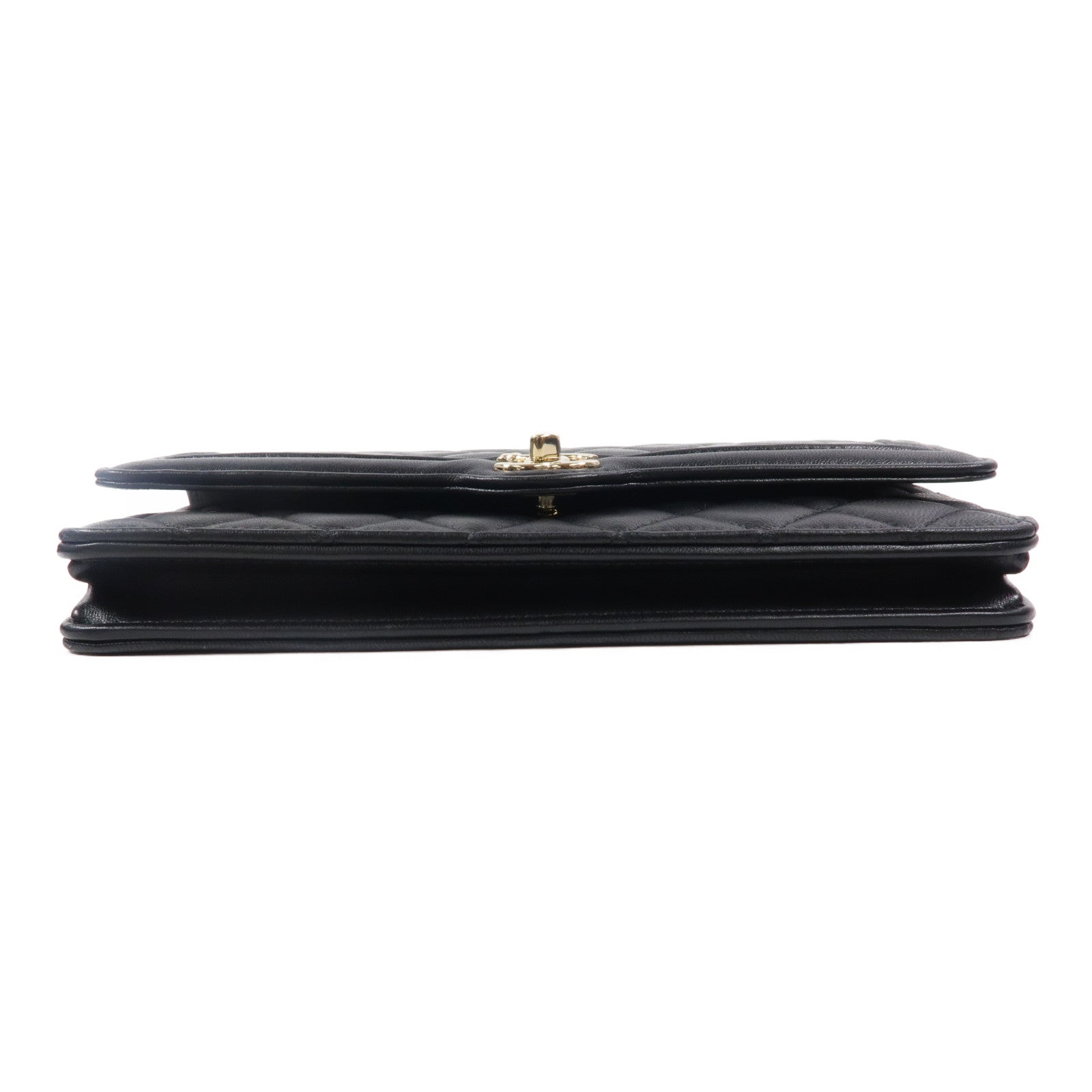 CHANEL 羊皮皮革Clutch With Chain鏈帶肩背袋