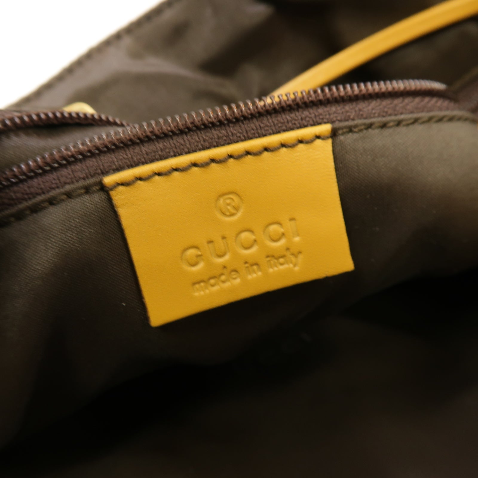 GUCCI 帆布Shoulder Tote Bag金扣肩背袋啡色