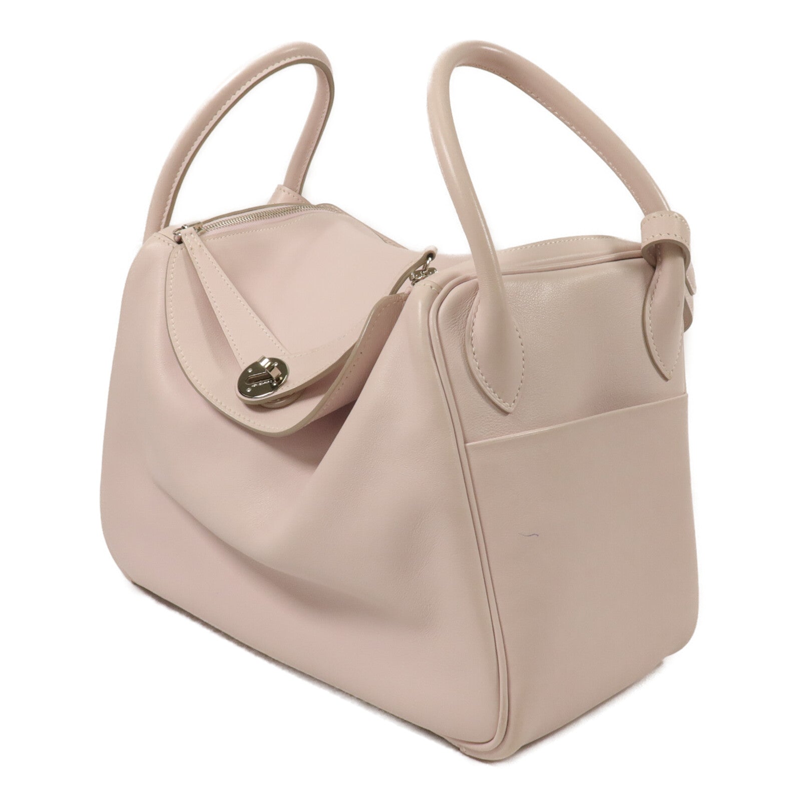 HERMES Swift皮革Lindy 30手挽肩背兩用袋Rose Dragee