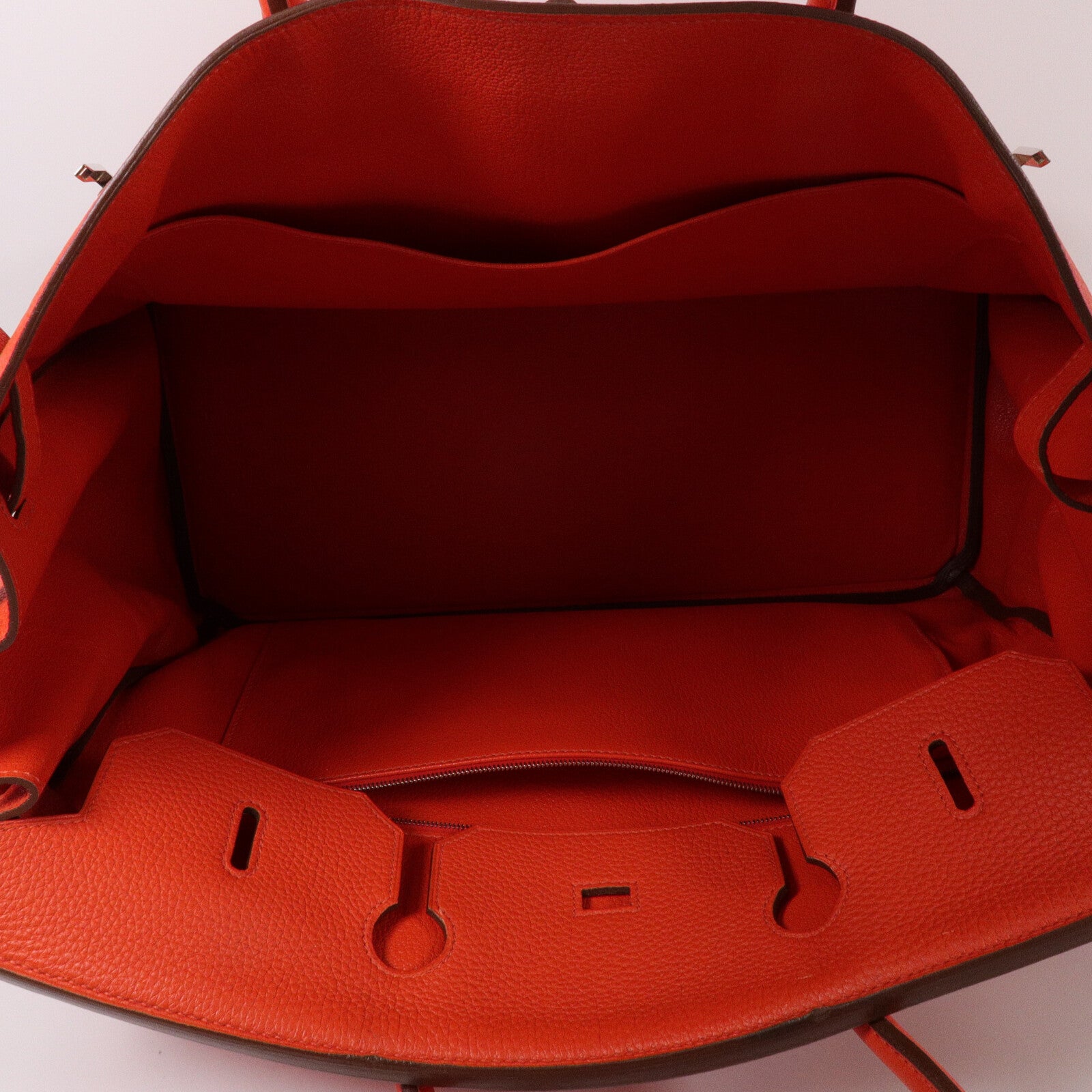 HERMES Togo皮革Birkin 40手挽袋Orange Poppy