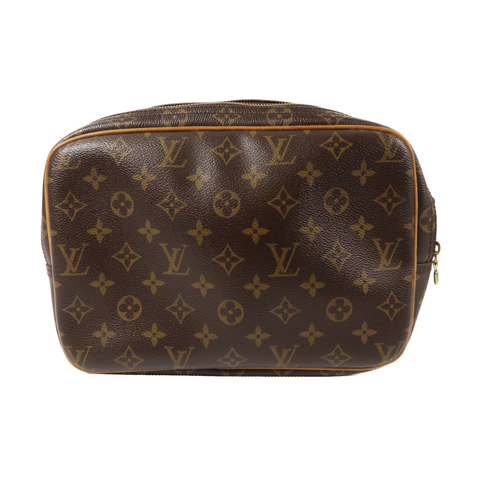 LOUIS VUITTON 【激減優惠】Monogram Reporter金扣肩背袋啡色