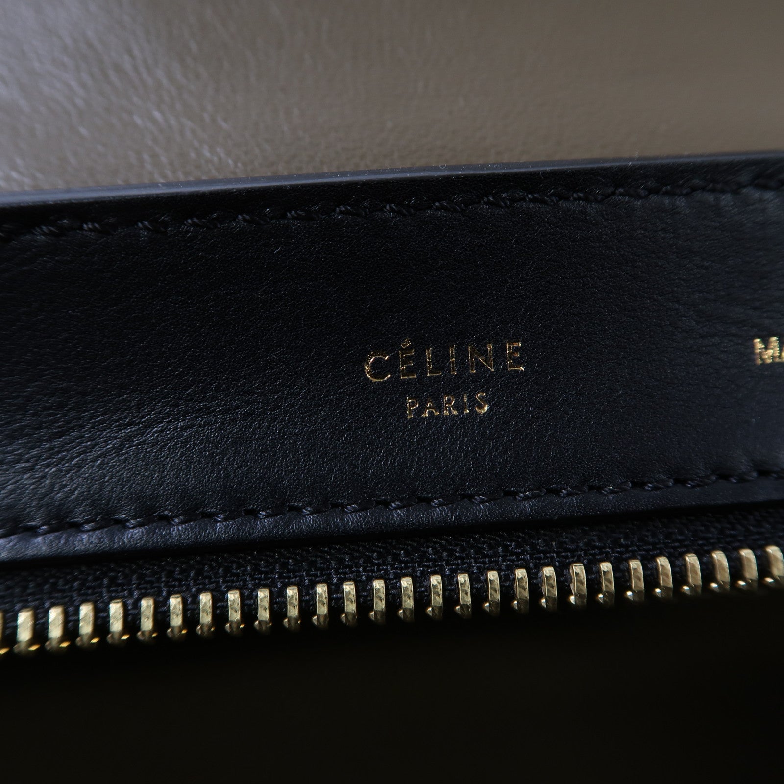 CELINE 牛皮皮革Trapeze金扣手挽肩背兩用袋黑色/藍色/啡色