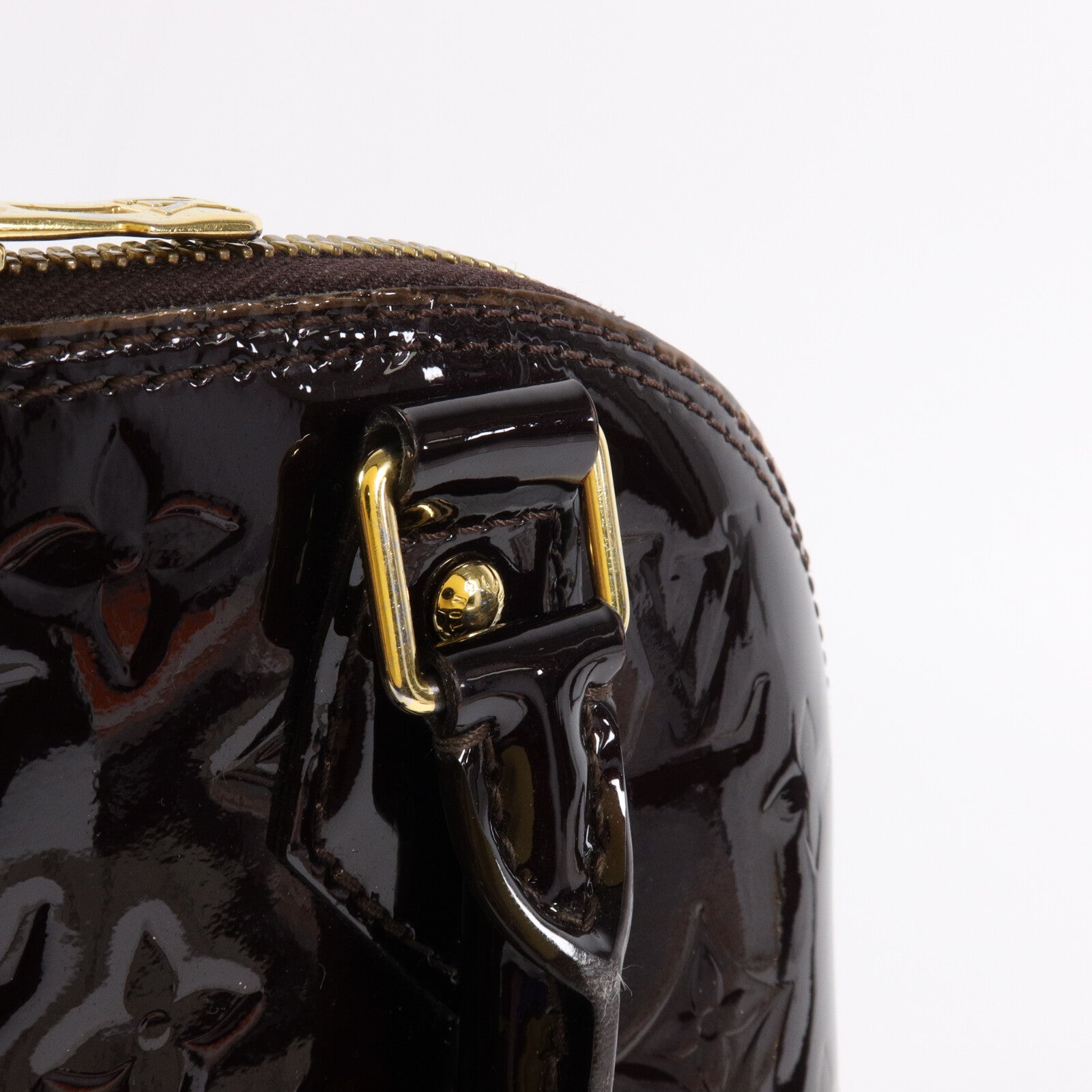 LOUIS VUITTON Monogram Vernis Alma BB手挽肩背兩用袋