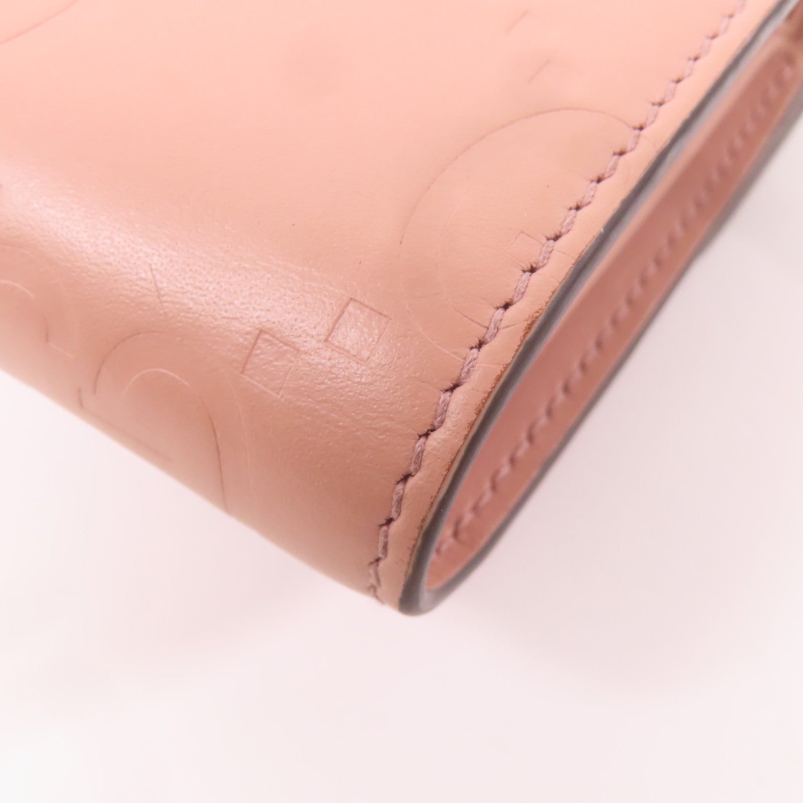 GUCCI 牛皮皮革Pocketbook金扣錢包粉紅色