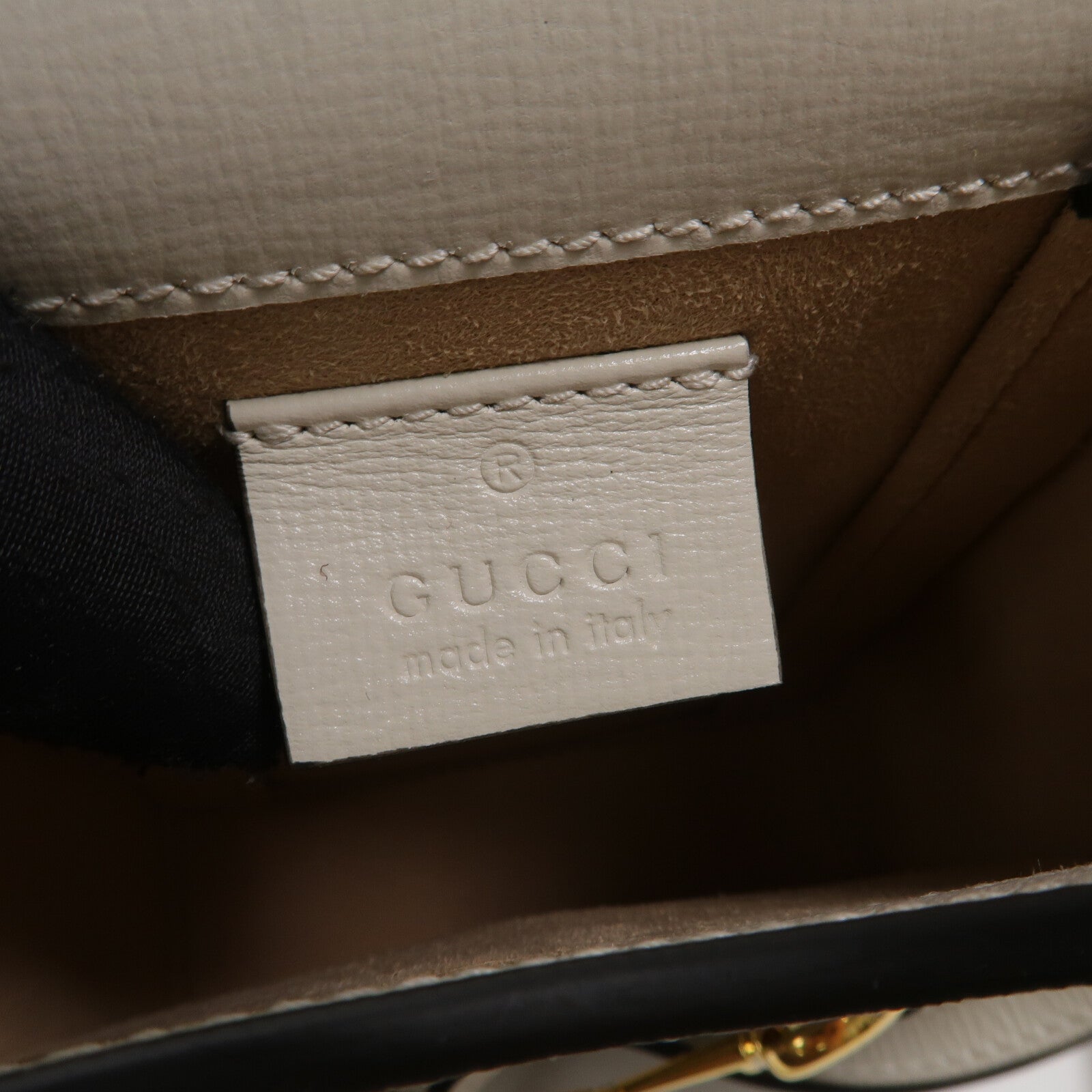GUCCI 塗層帆布1955 Horsebit Mini肩背袋