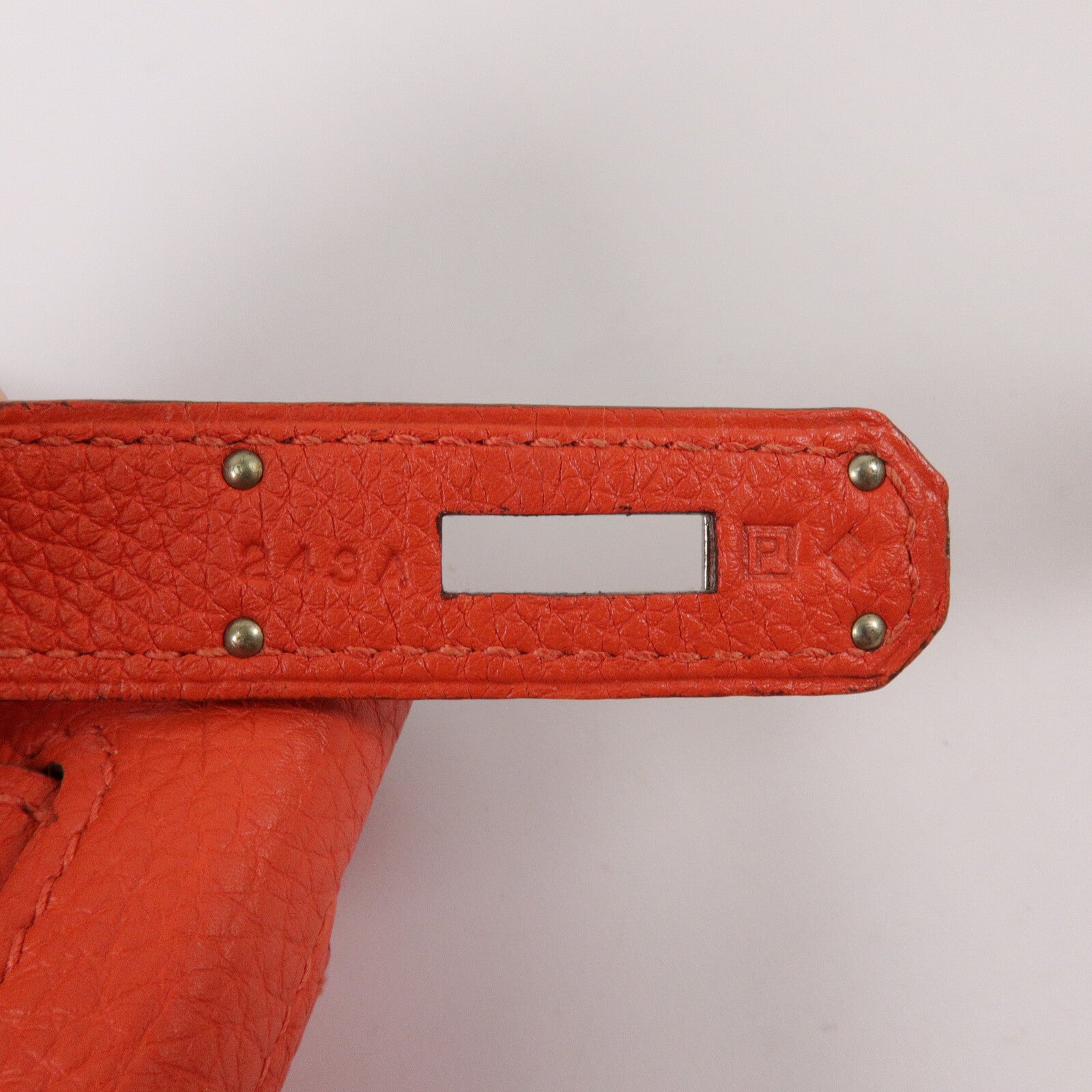 HERMES Togo皮革Birkin 40手挽袋Orange Poppy