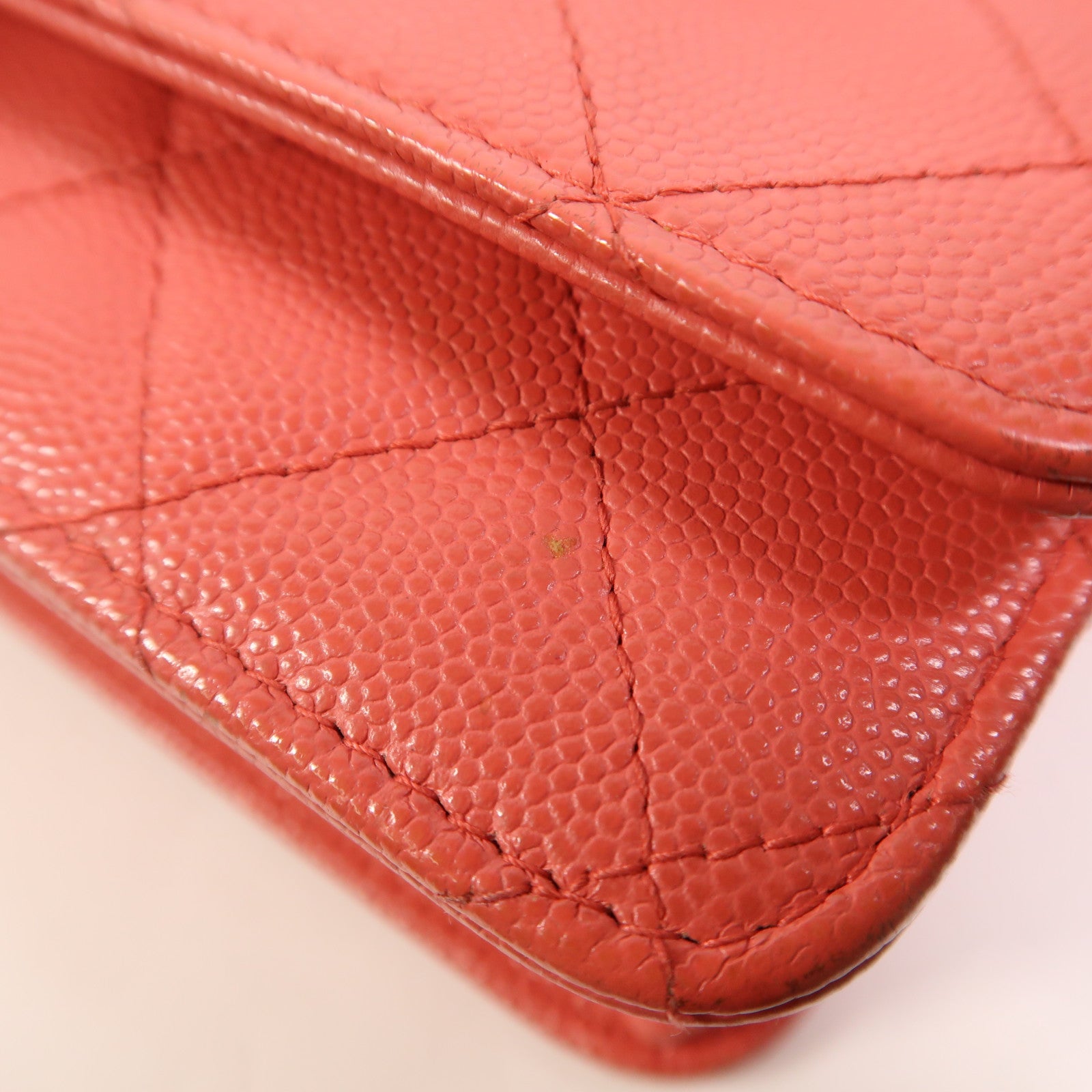 CHANEL 牛皮皮革WOC Wallet On Chain銀扣鏈帶肩背袋