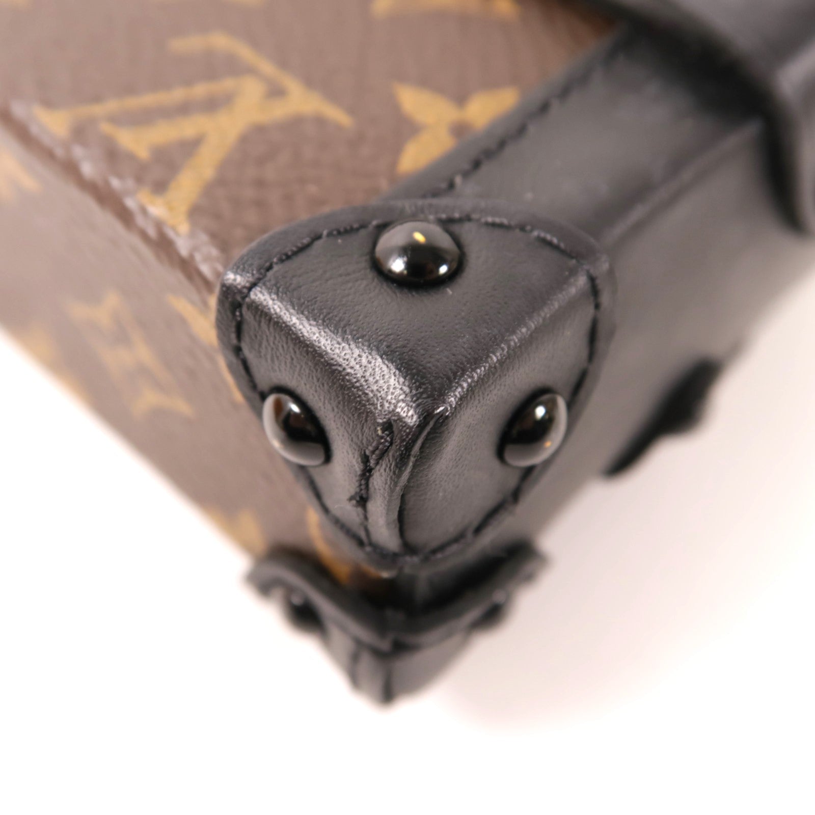 LOUIS VUITTON Monogram Mini Essential Trunk金扣鏈帶肩背袋