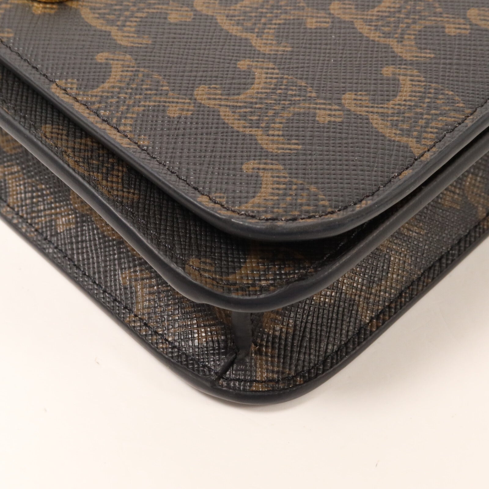 CELINE 塗層帆布Multi Pochette鏈帶手挽肩背兩用袋