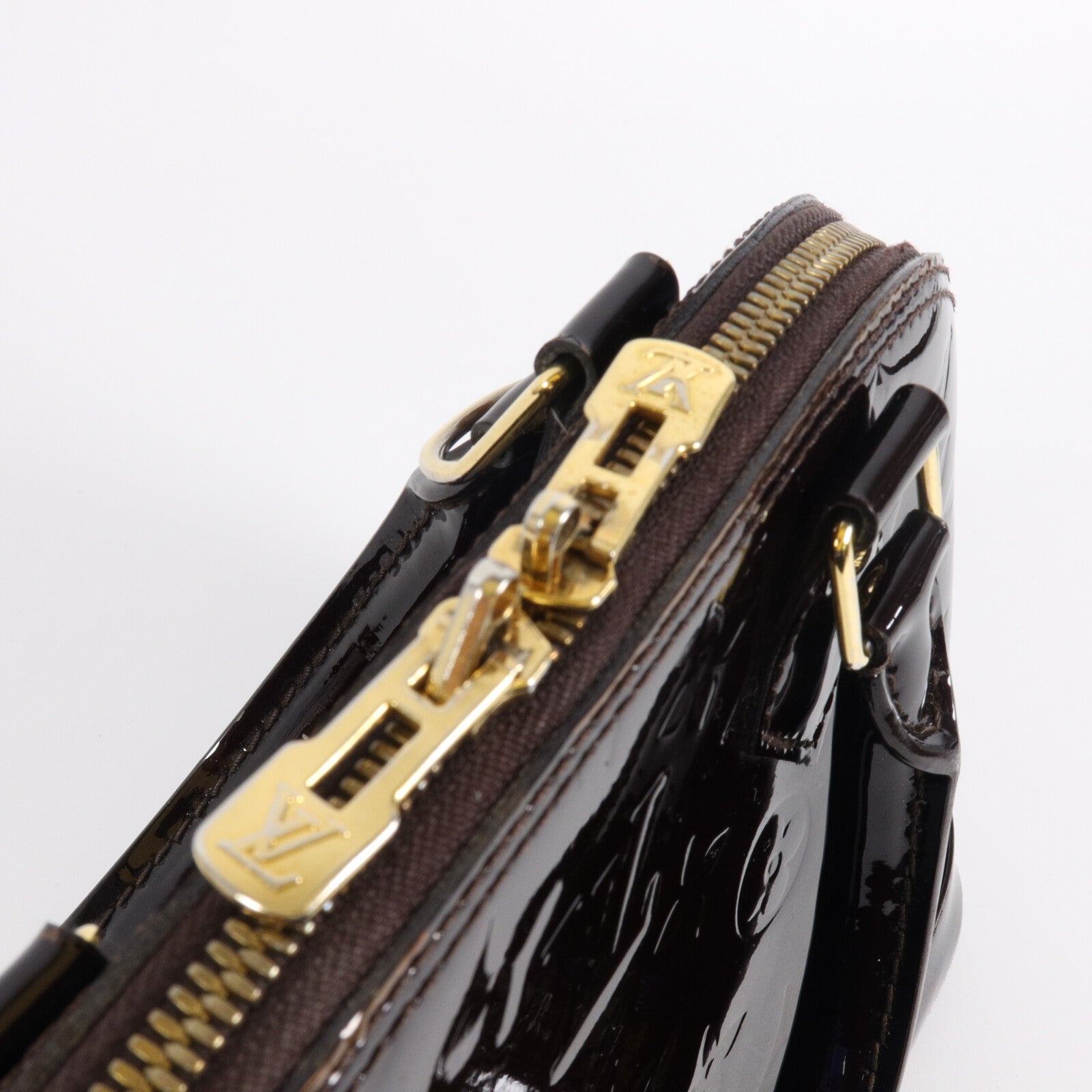 LOUIS VUITTON Monogram Vernis Alma BB手挽肩背兩用袋