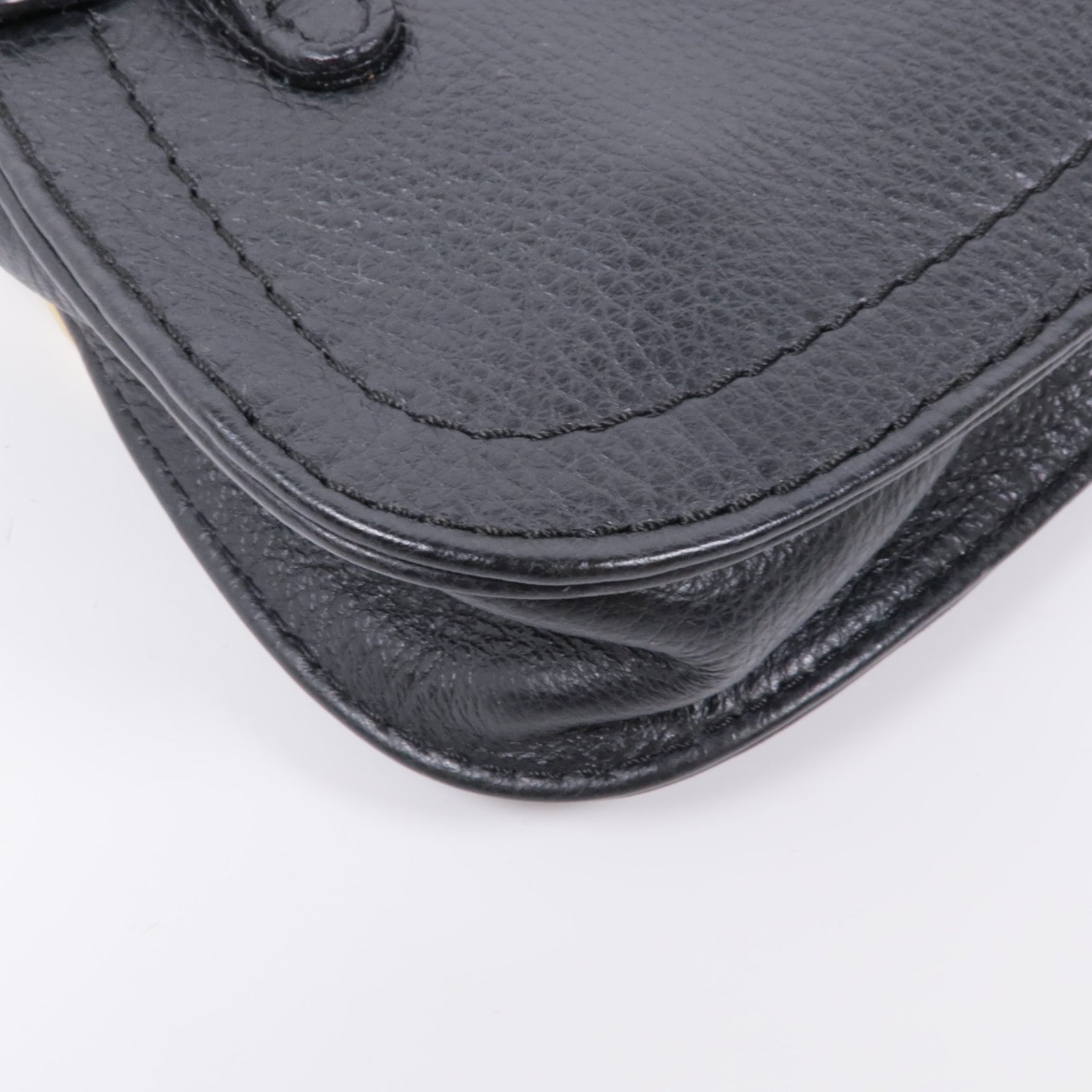 Chloe 牛皮皮革Mini Polly Bag金扣肩背袋