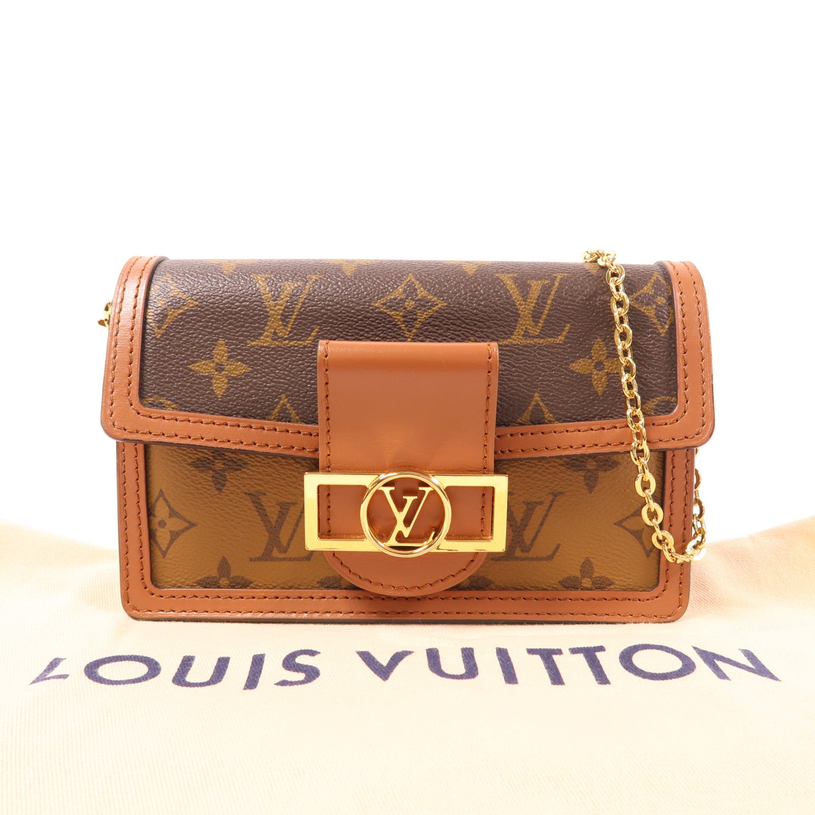 LOUIS VUITTON 【激減優惠】Monogram Reverse Dauphine肩背袋