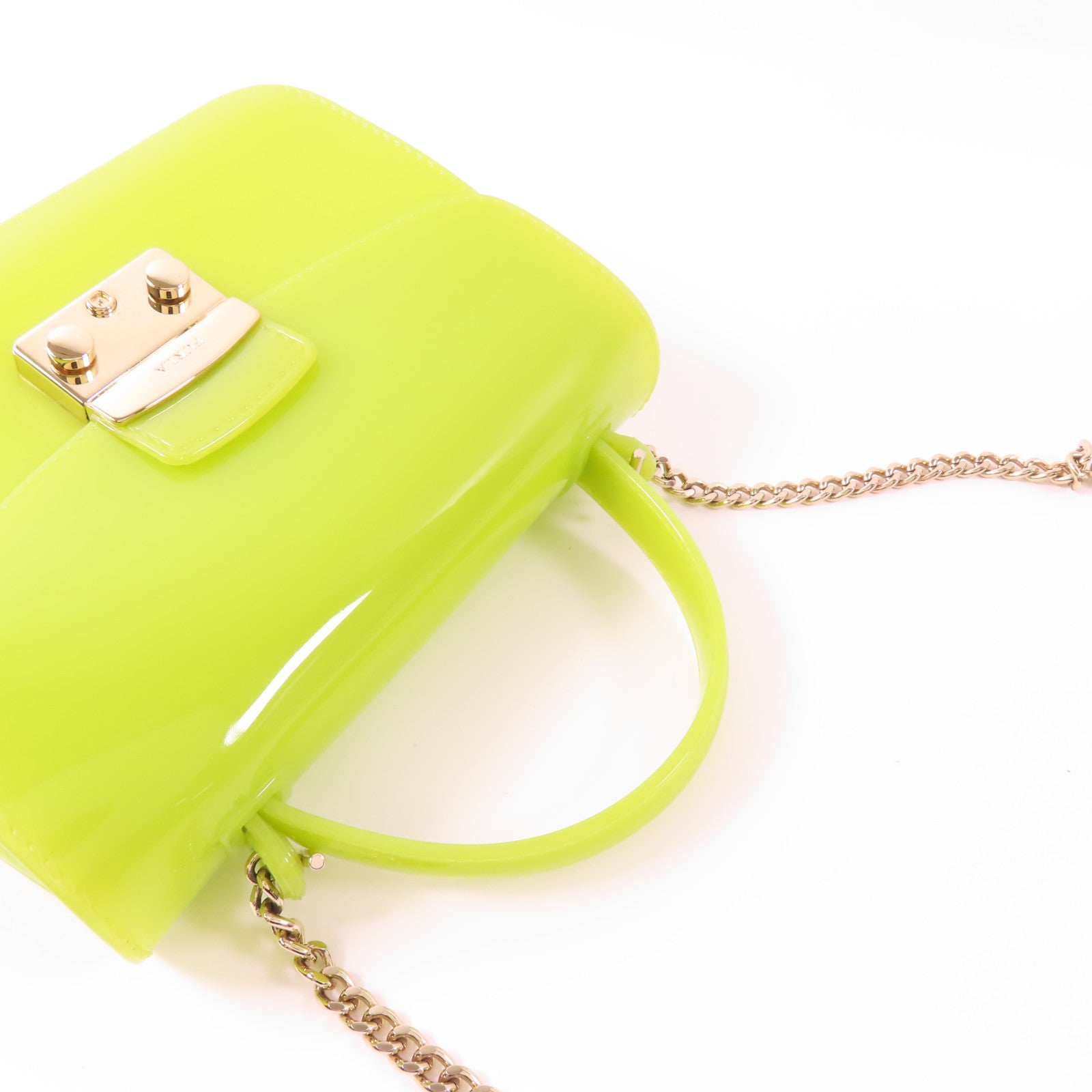 Furla PVC 2 Way Shoulder Bag金扣手挽肩背兩用袋