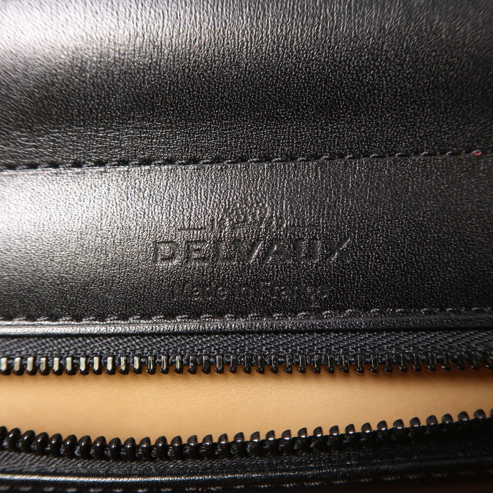 Delvaux 漆皮皮革/帆布Brillant MM手挽肩背兩用袋