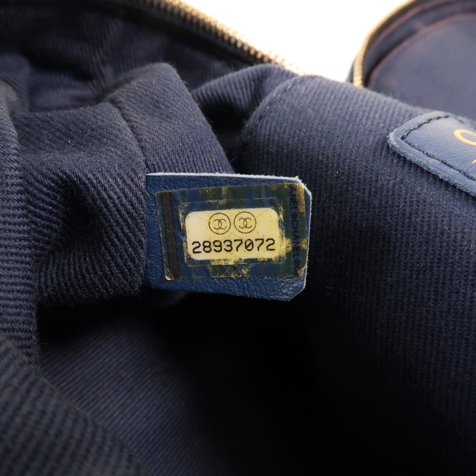 CHANEL 牛仔布Vanity Bag金扣手挽肩背兩用袋