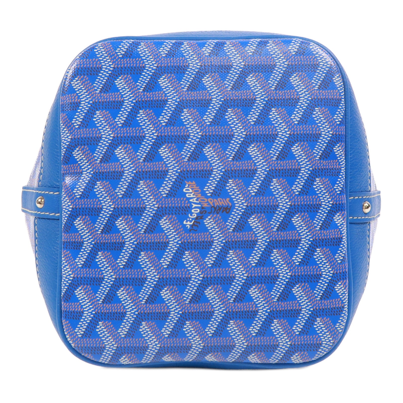 GOYARD 塗層帆布Petit Flot Bucket銀扣肩背袋