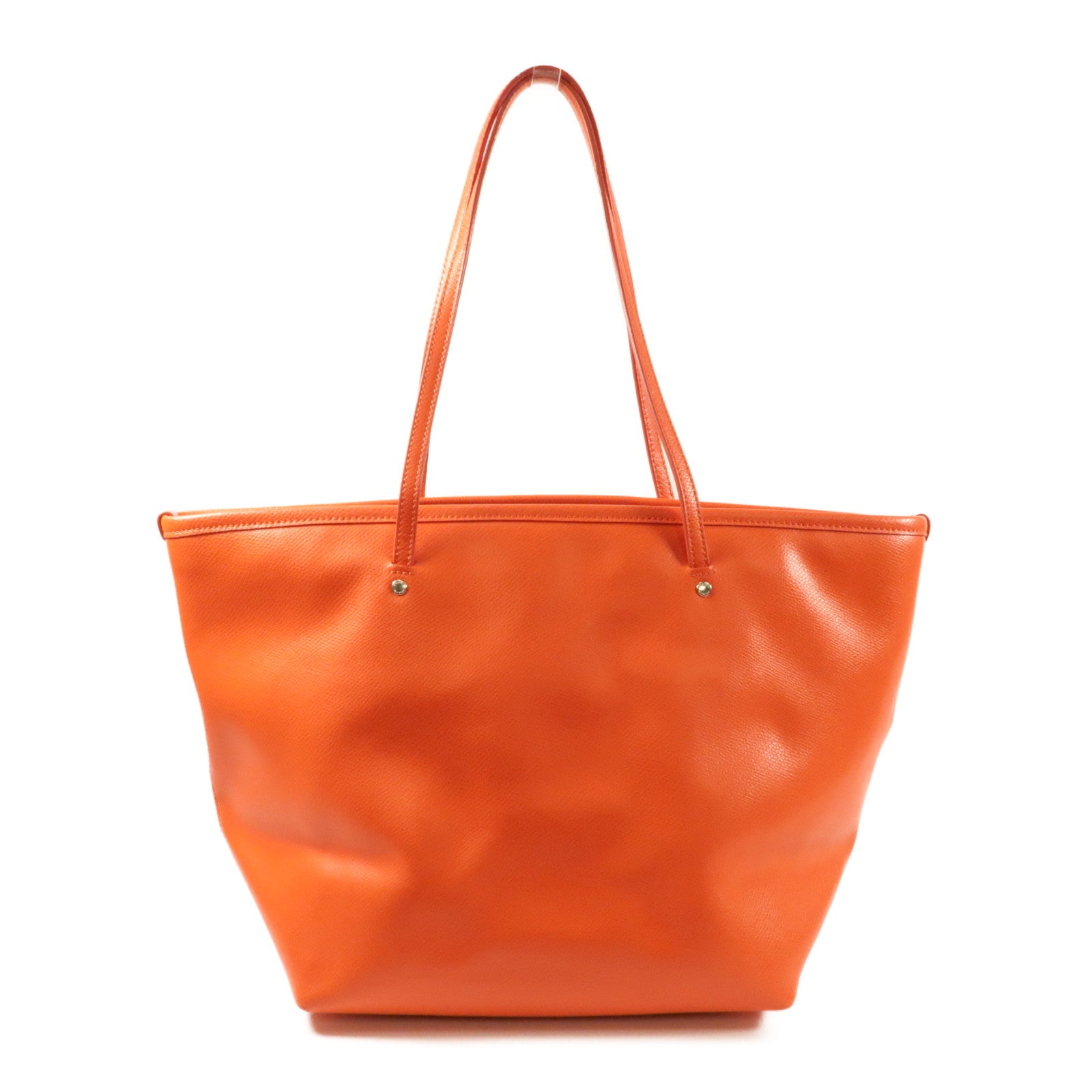 COACH 牛皮皮革Tote Bag銀扣手挽袋