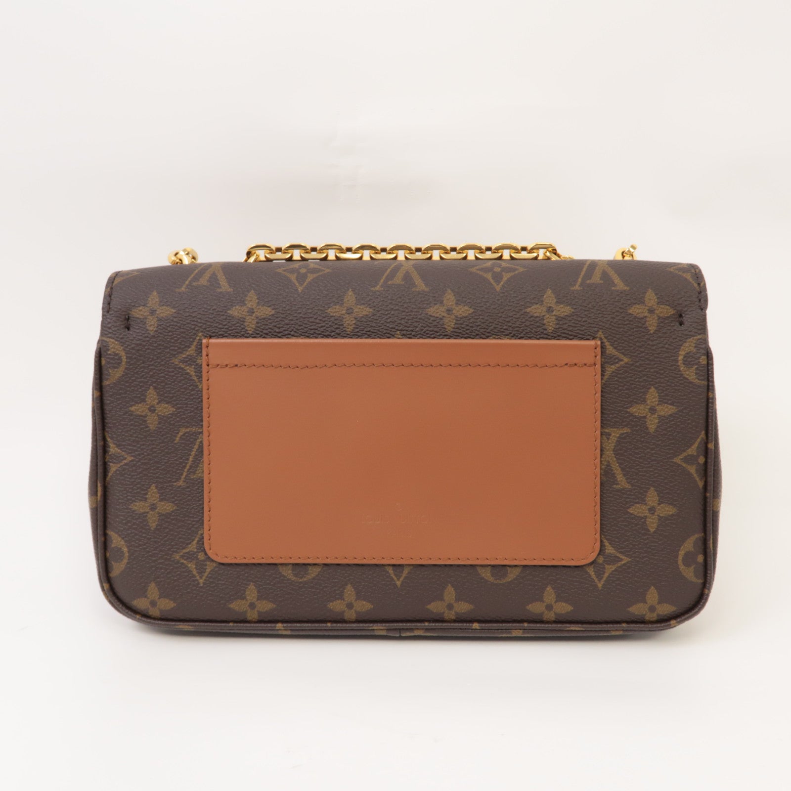 LOUIS VUITTON Monogram Marceau金扣鏈帶肩背袋棕色