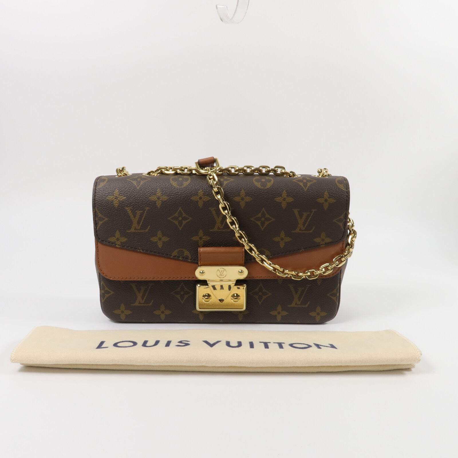 LOUIS VUITTON Monogram Marceau鏈帶肩背袋
