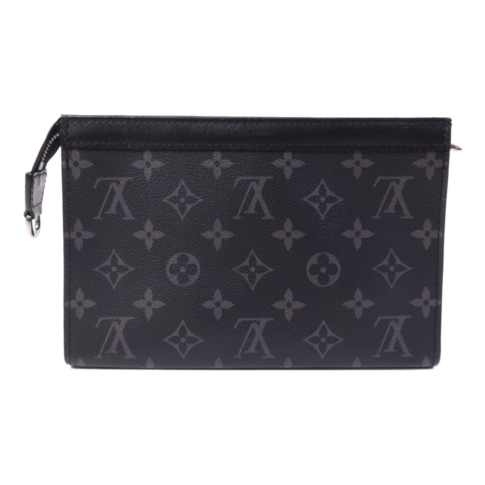 LOUIS VUITTON Monogram Eclipse Gaston銀扣肩背袋